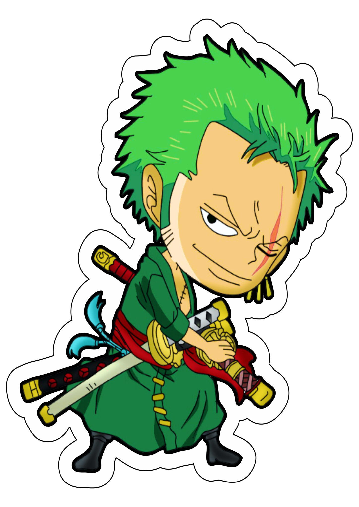 One piece Zoro desenho cute chibi anime japonês drawing cartoon png