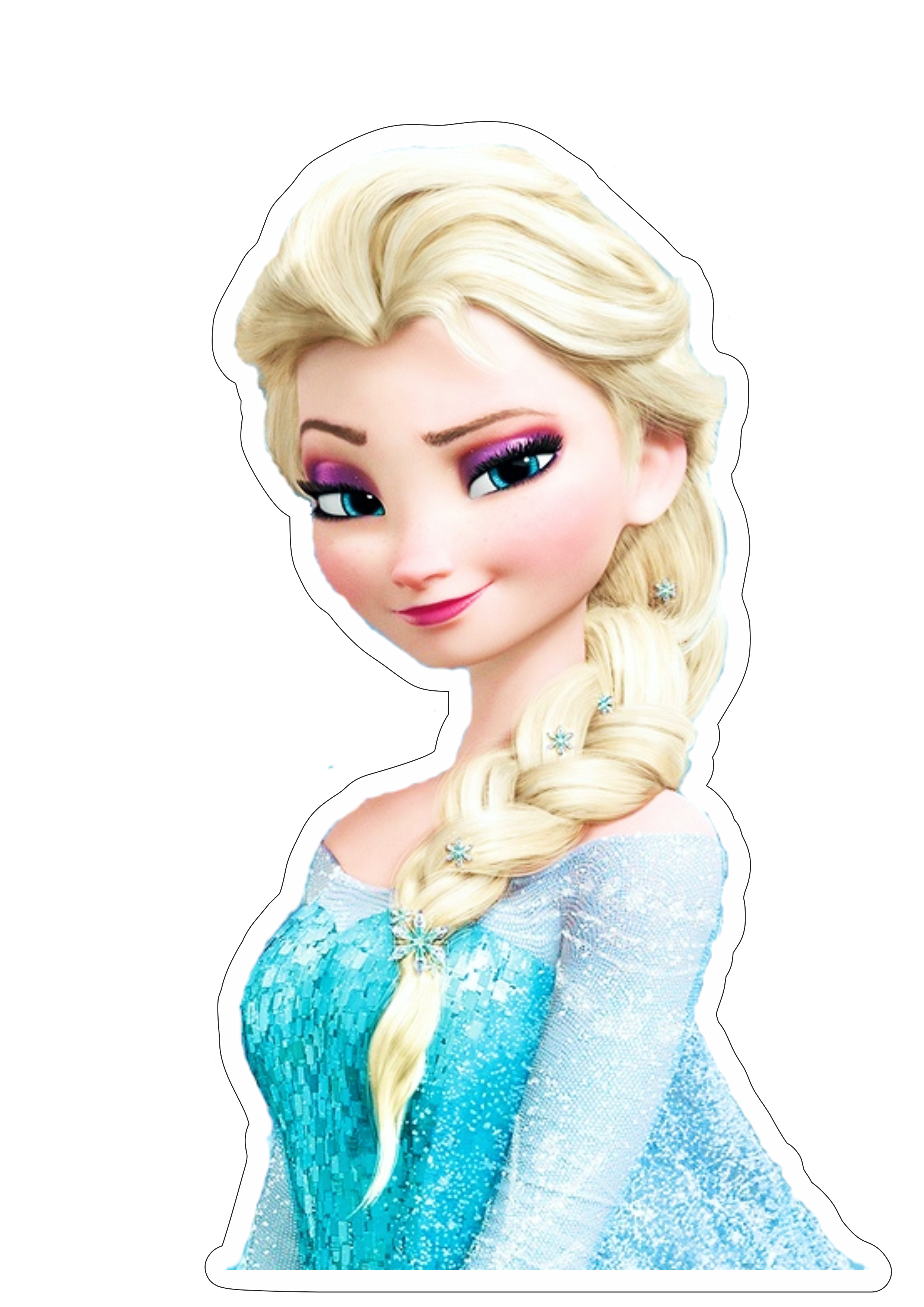 Frozen personagens princesa Elsa disney animação infantil streaming imagem sem fundo com contorno artes gráficas design png