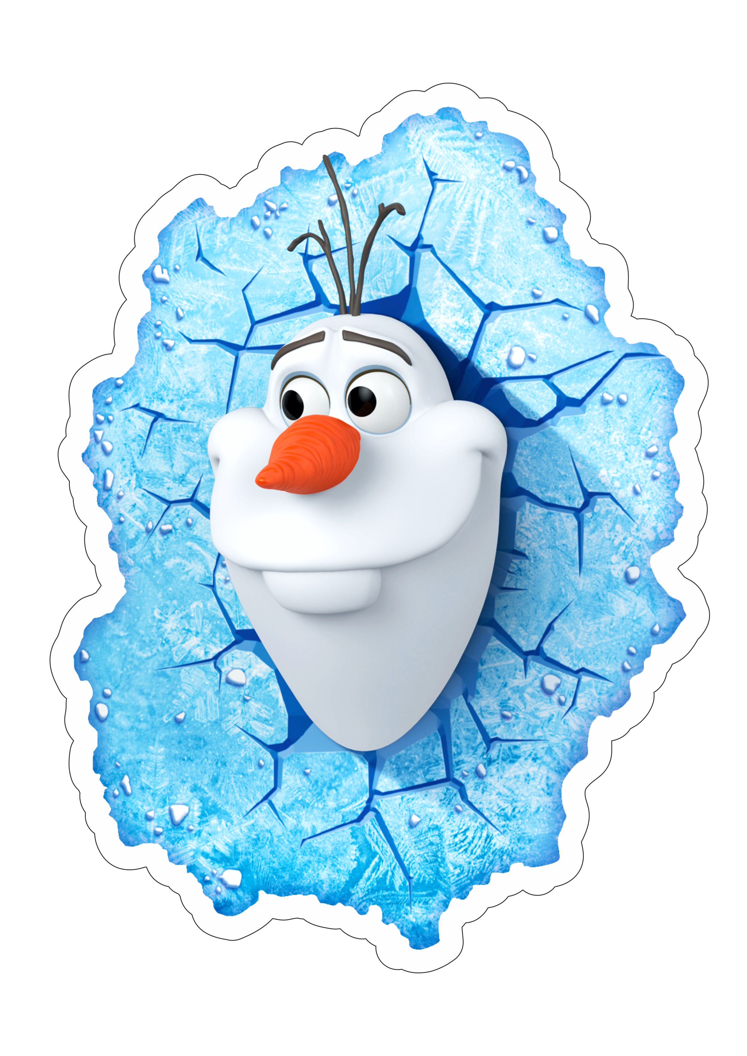 Frozen personagens Olaf bonequinho de neve disney animação infantil streaming imagem sem fundo com contorno design png