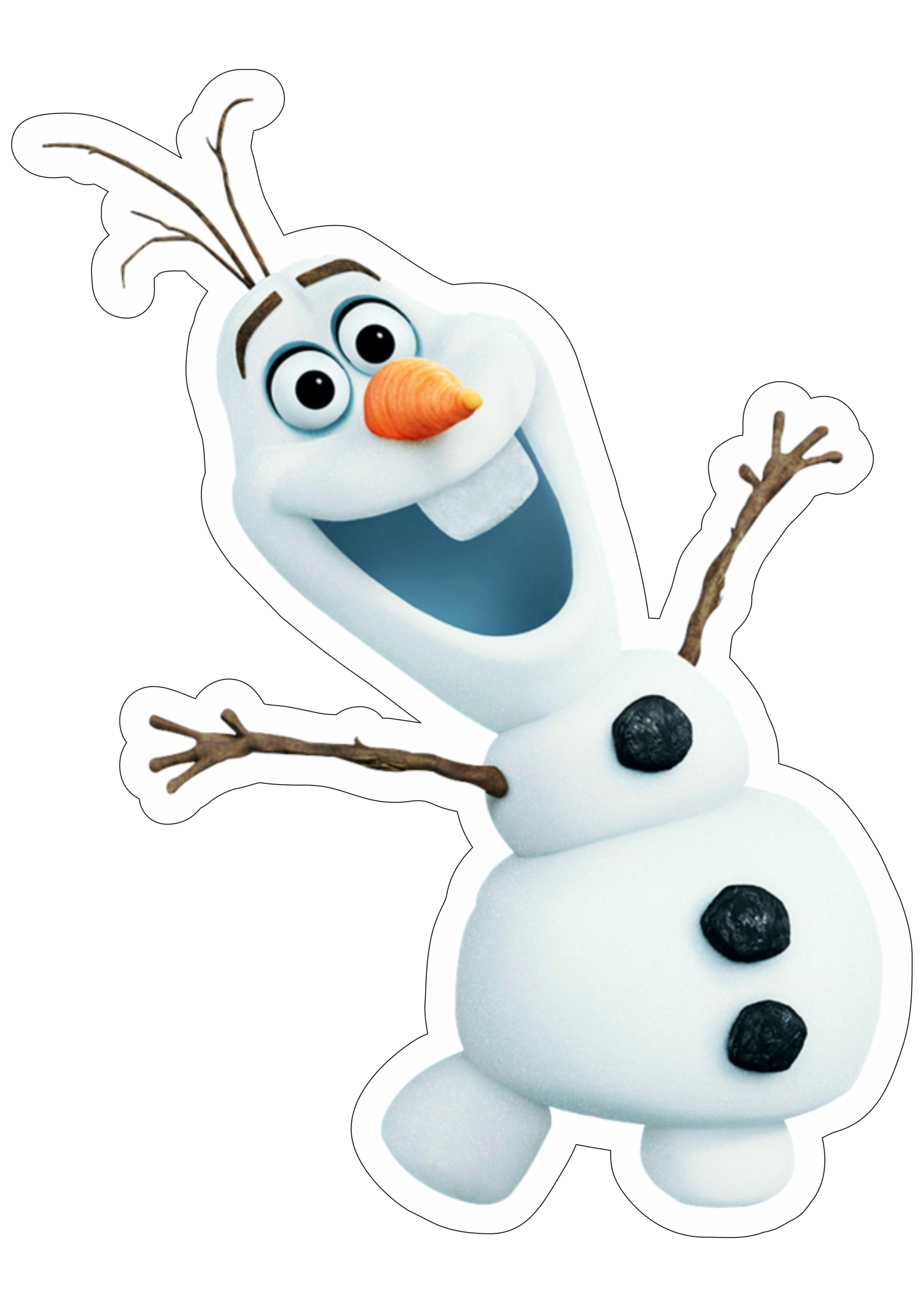 Frozen personagens Olaf de óculos bonequinho de neve disney animação infantil streaming imagem fundo transparente png