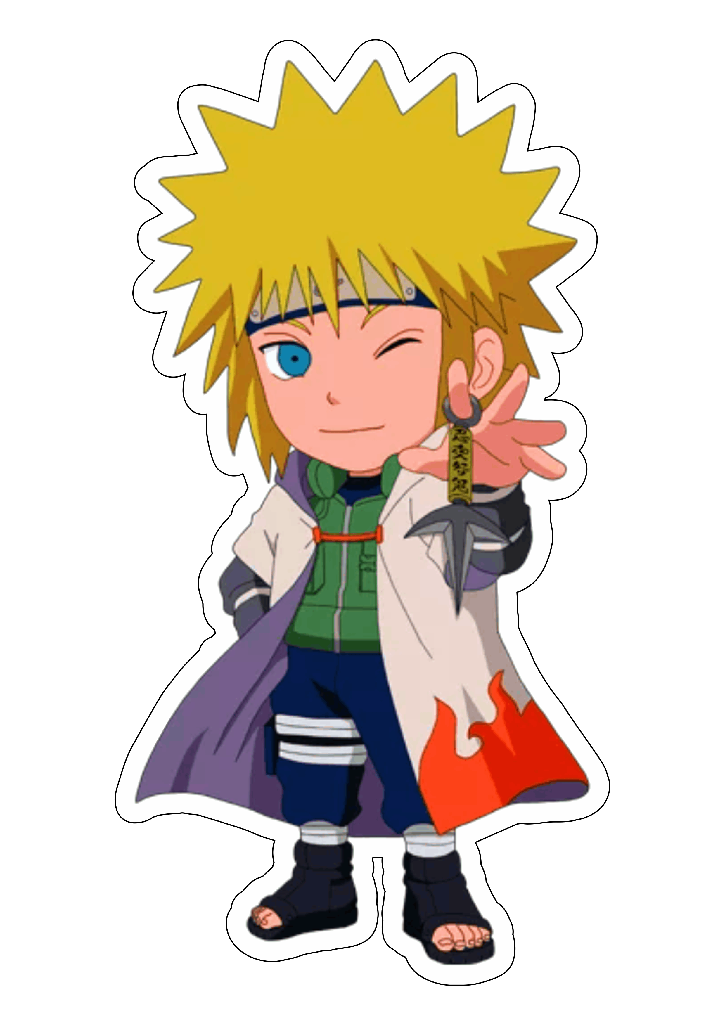 Naruto Shippuden Minato chibi toy cute ilustração artes gráficas desenho fofinho pack de imagens design terceiro hokage png