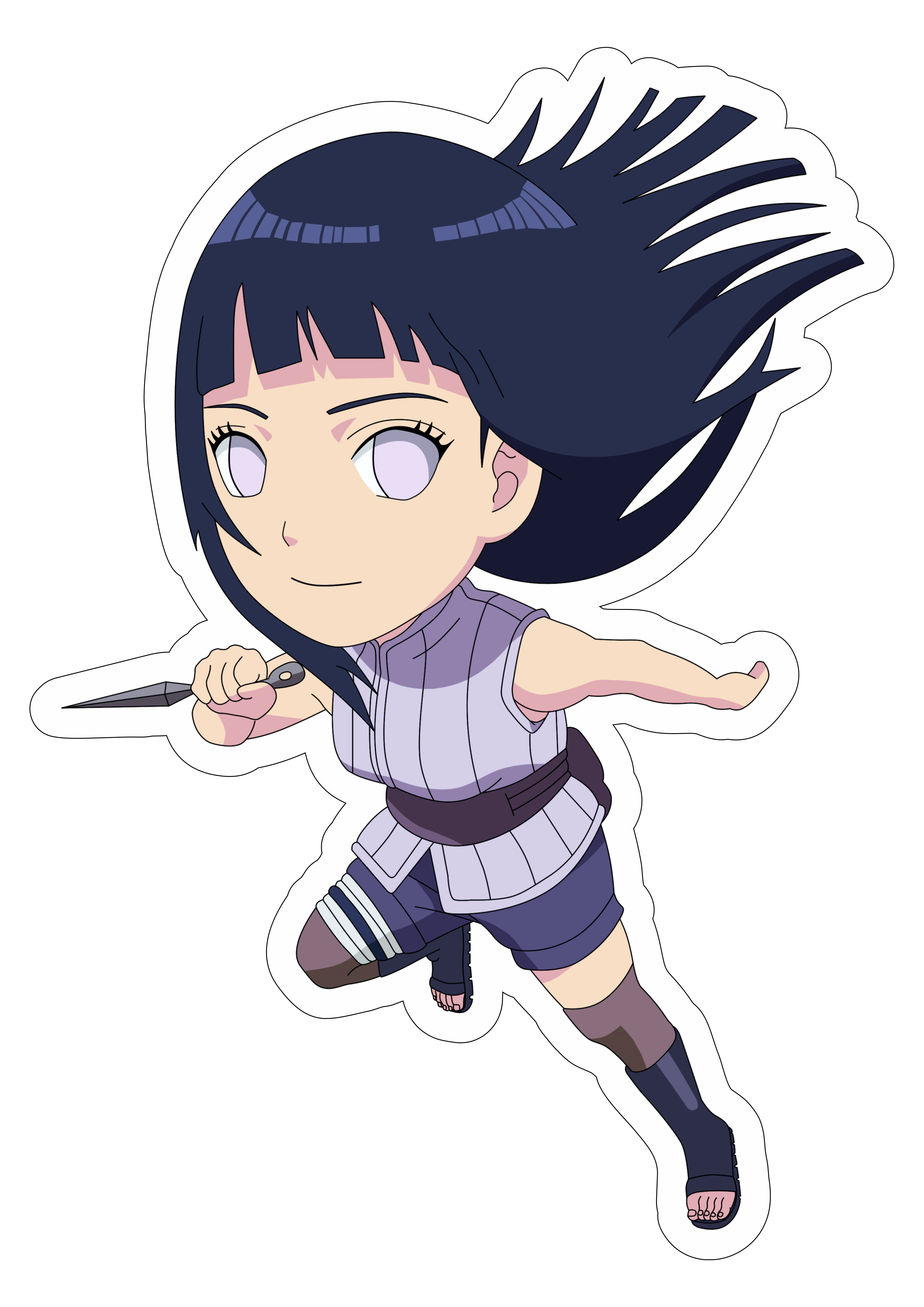 COMO DESENHAR, HINATA CHIBI, ANIME NARUTO