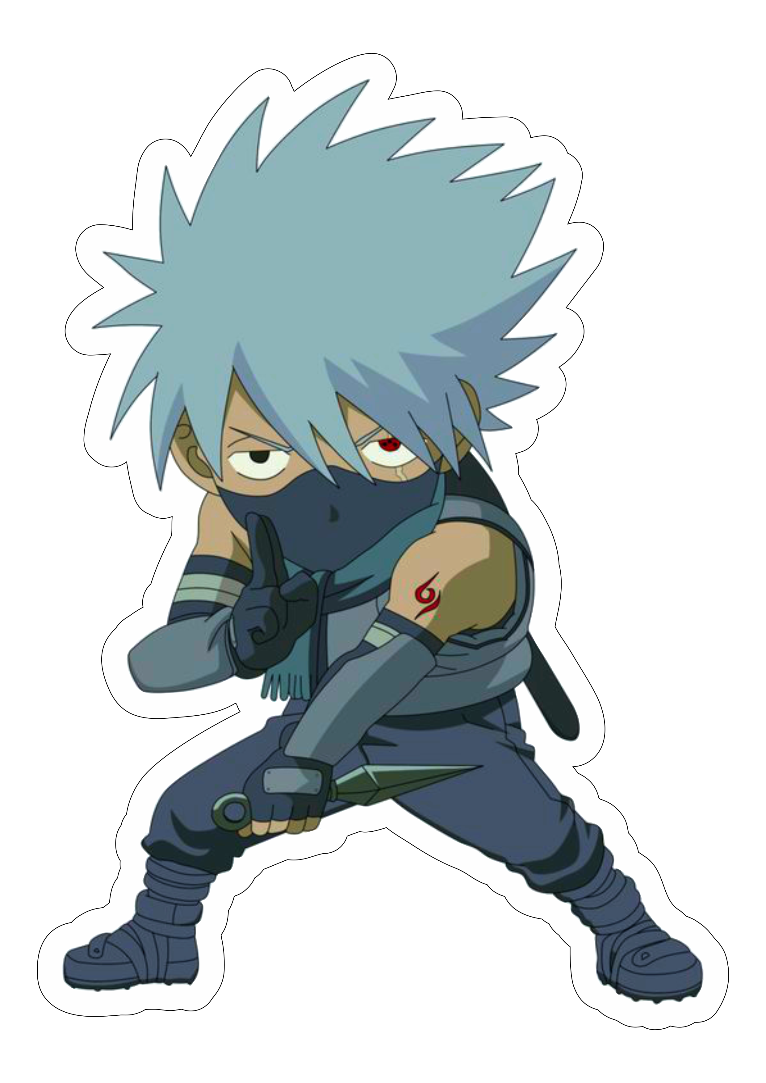 Como desenhar Kakashi chibi