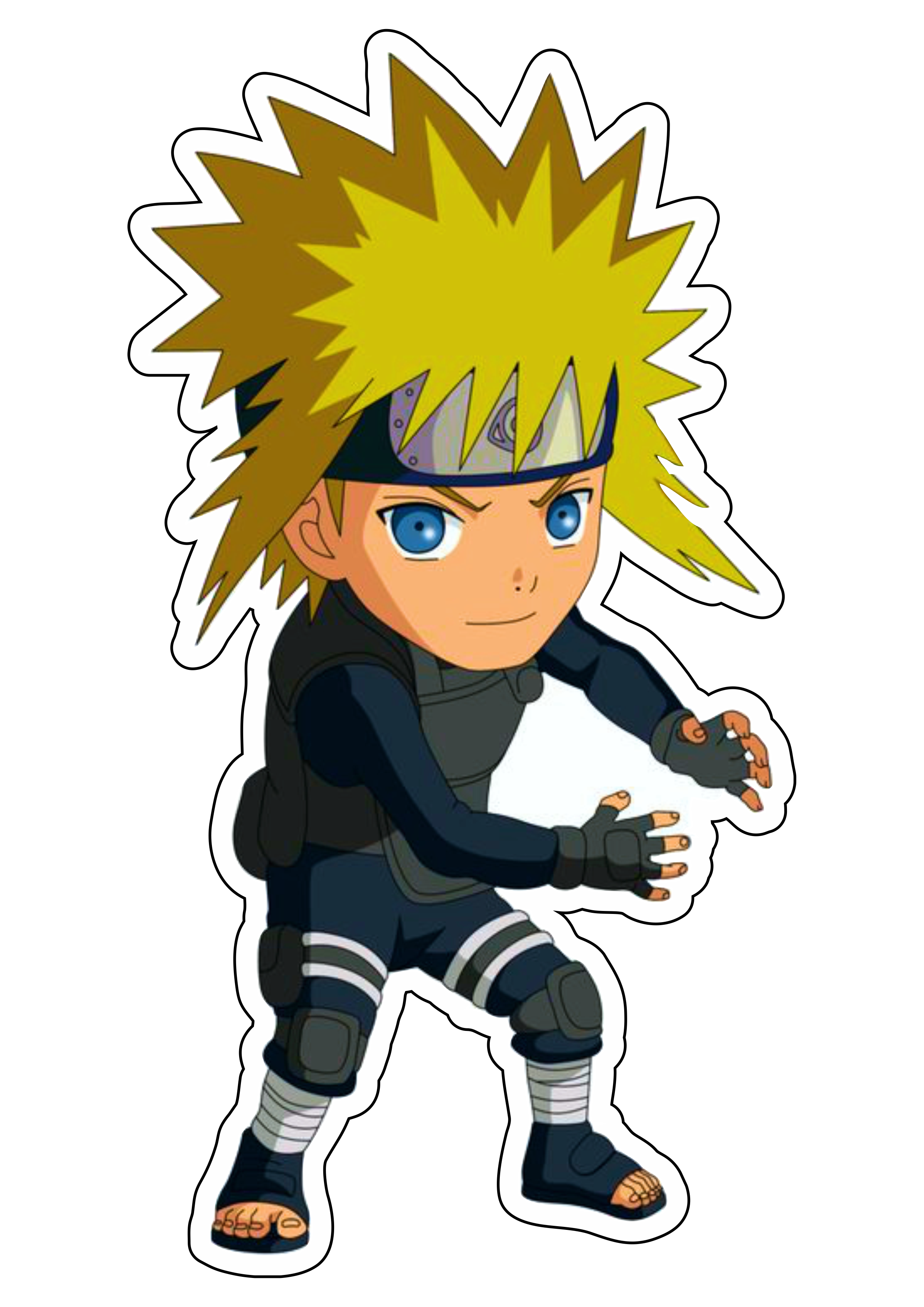 Naruto Shippuden Minato chibi toy cute ilustração artes gráficas