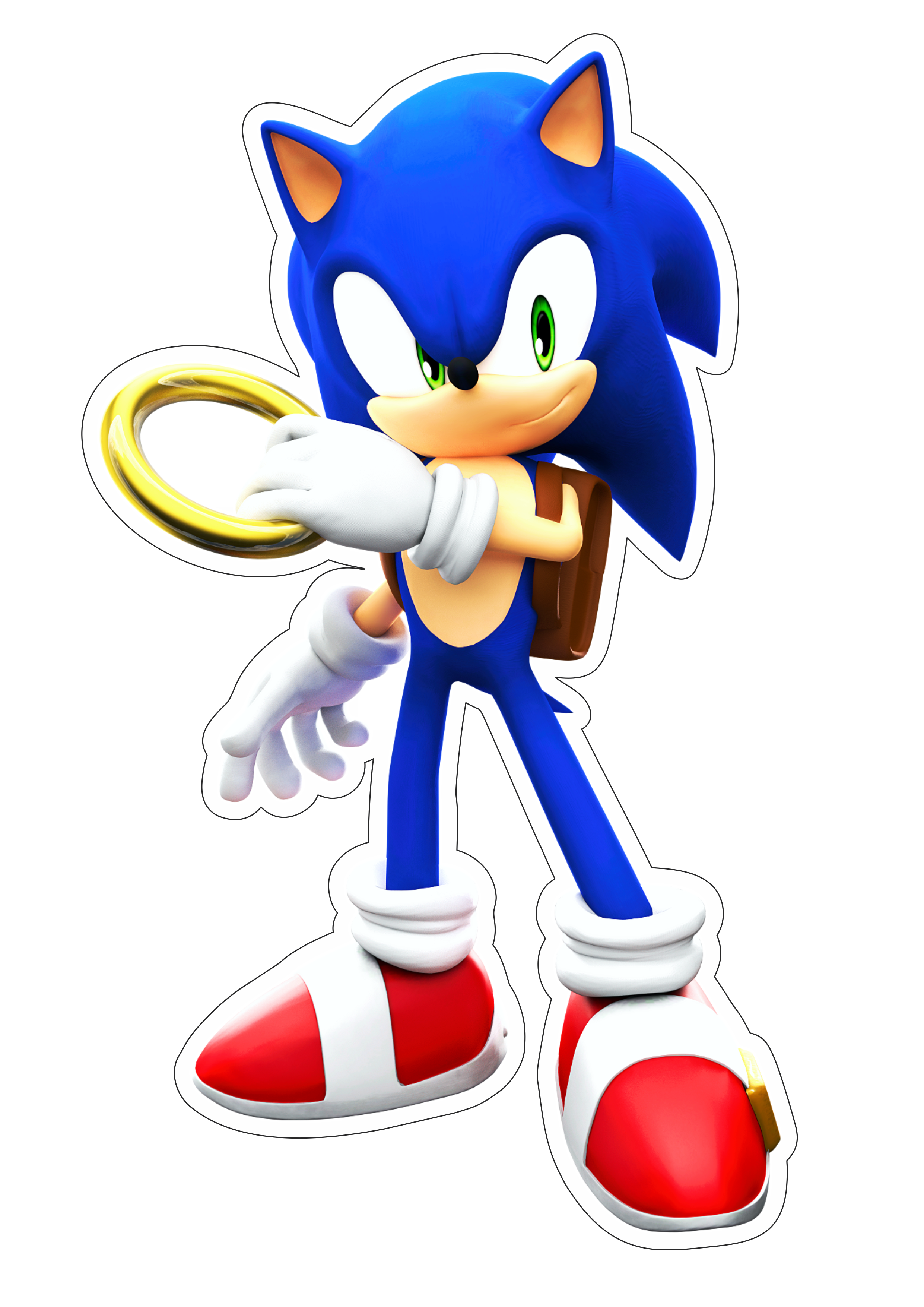 Sonic the hedgehog personagem de game infantil sega imagem sem fundo com contorno png