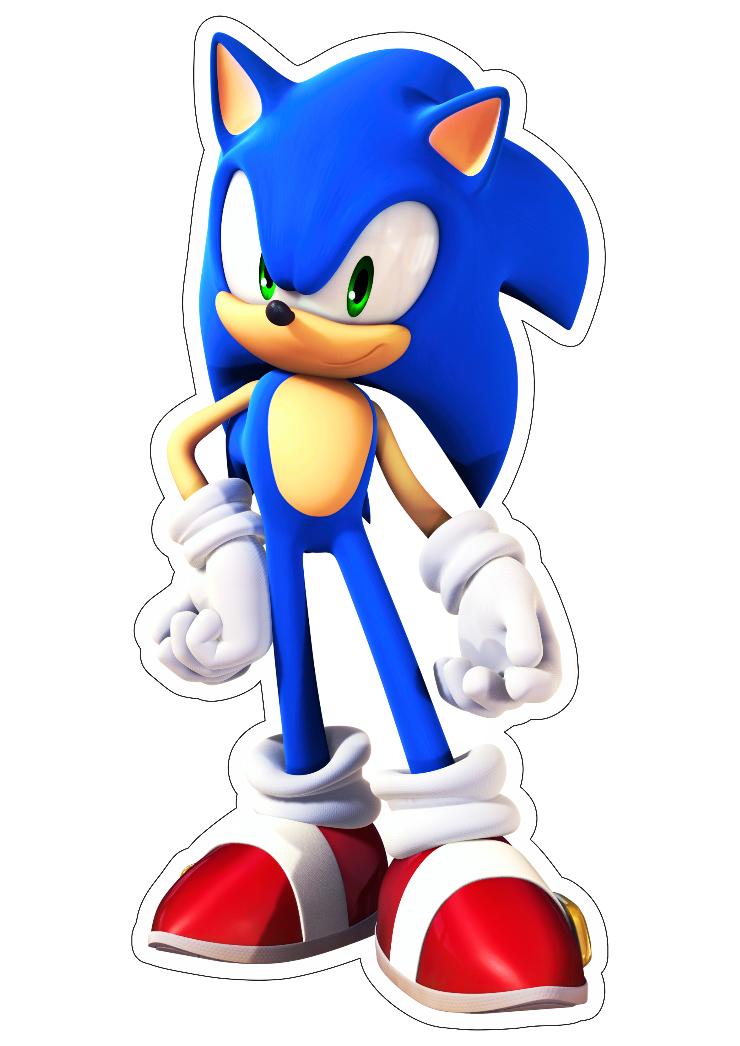 Sonic the hedgehog personagem de game infantil sega imagem sem fundo com contorno artes gráficas png