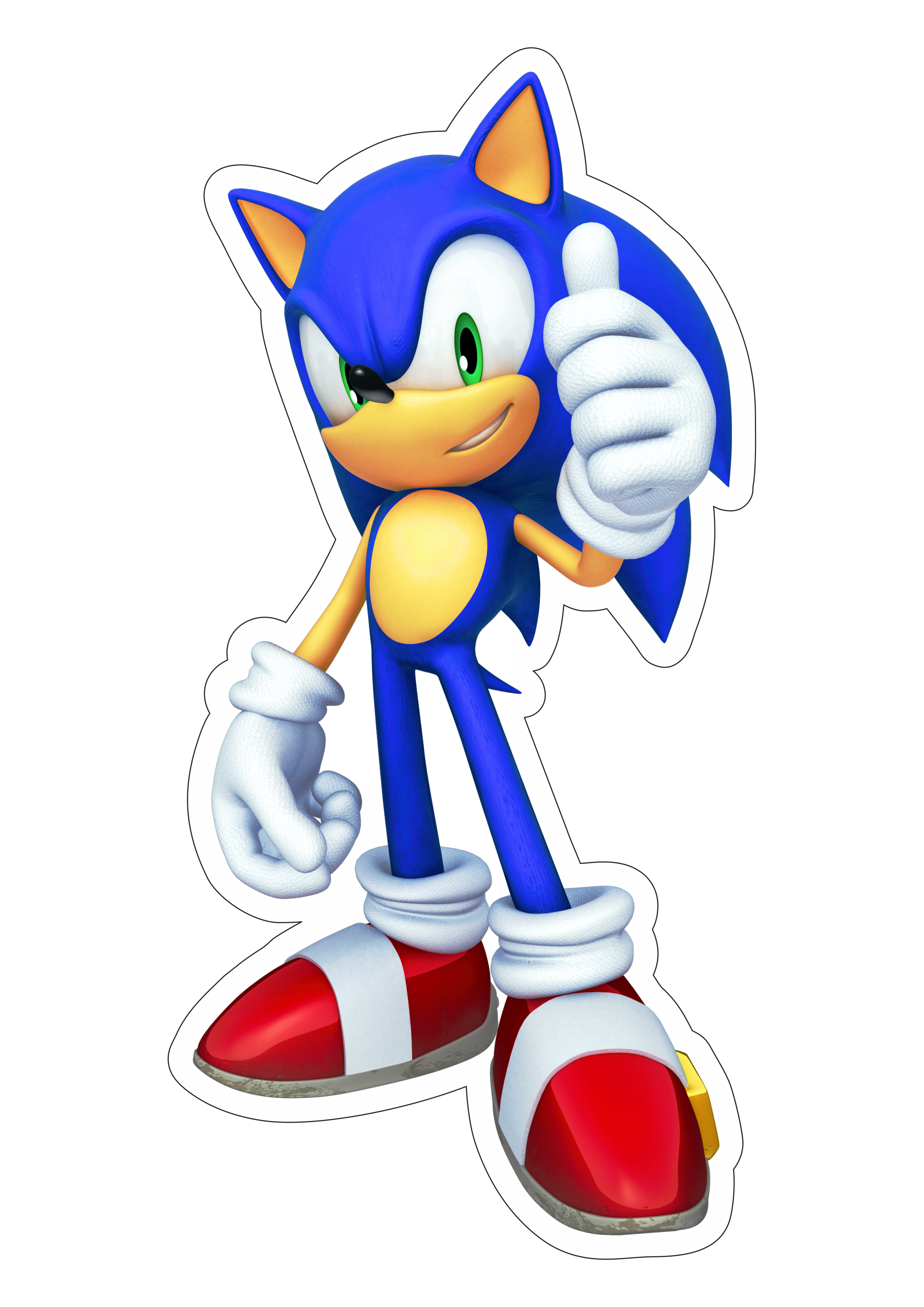Sonic the hedgehog ouriço personagem de game aventura infantil imagem sem fundo com contorno png