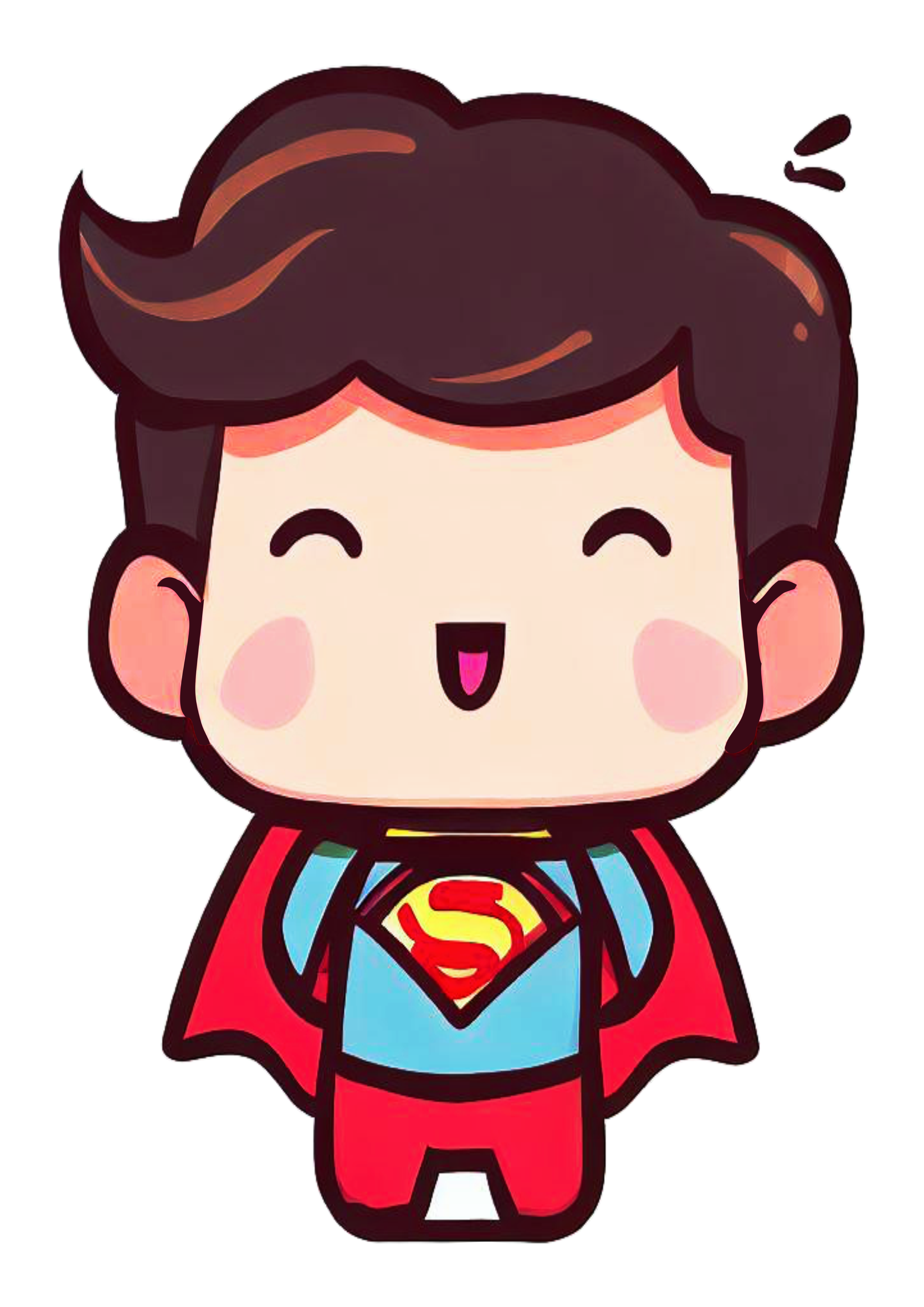 Super homem chibi fofinho cute superman heroi fantasia dc universe png