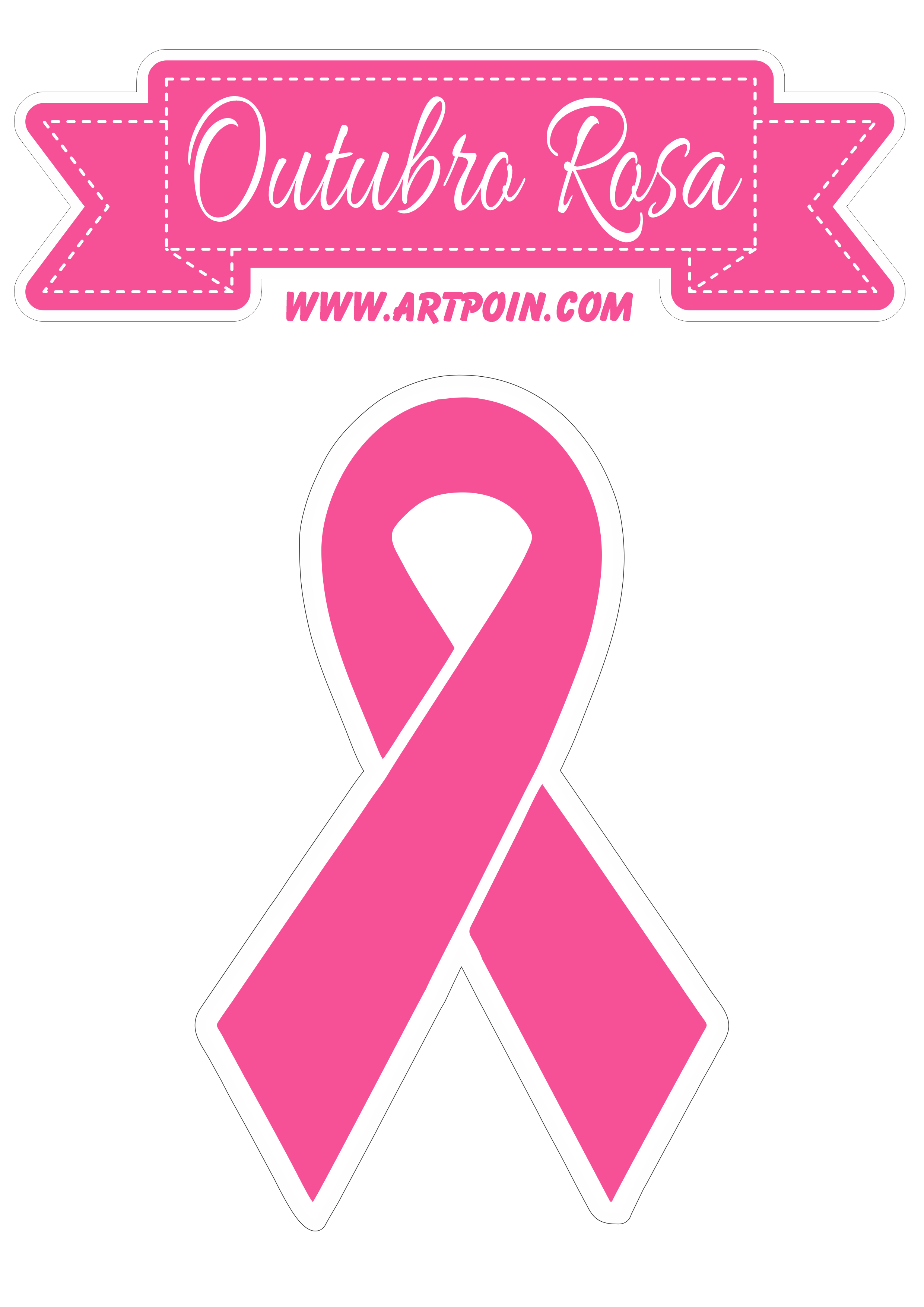 Outubro rosa Mês de prevenção ao câncer de mama png