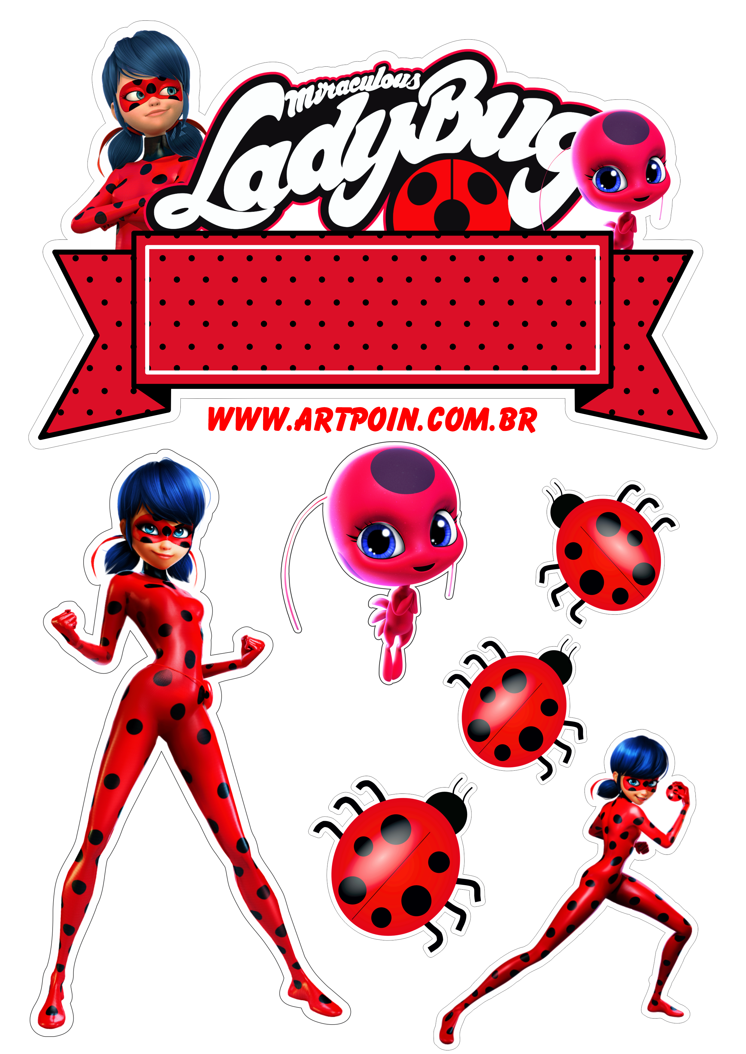 Desenho ladybug png