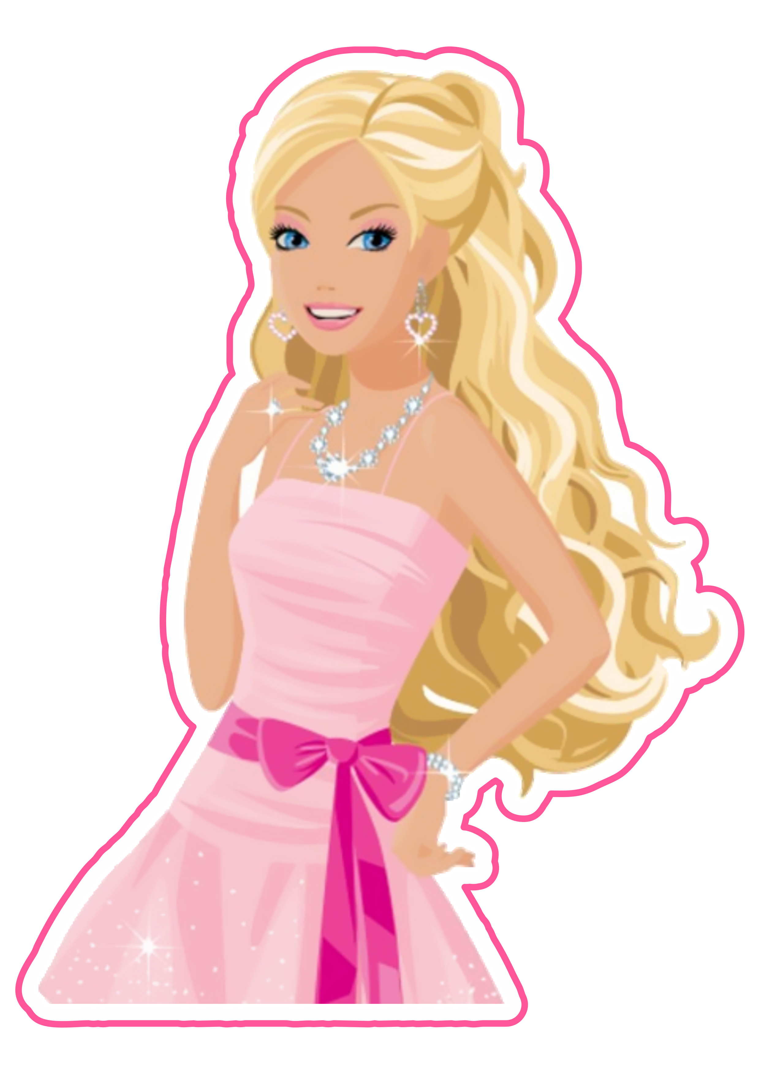 Barbie adolescente personagem fictício imagem grátis fundo transparente com contorno free png