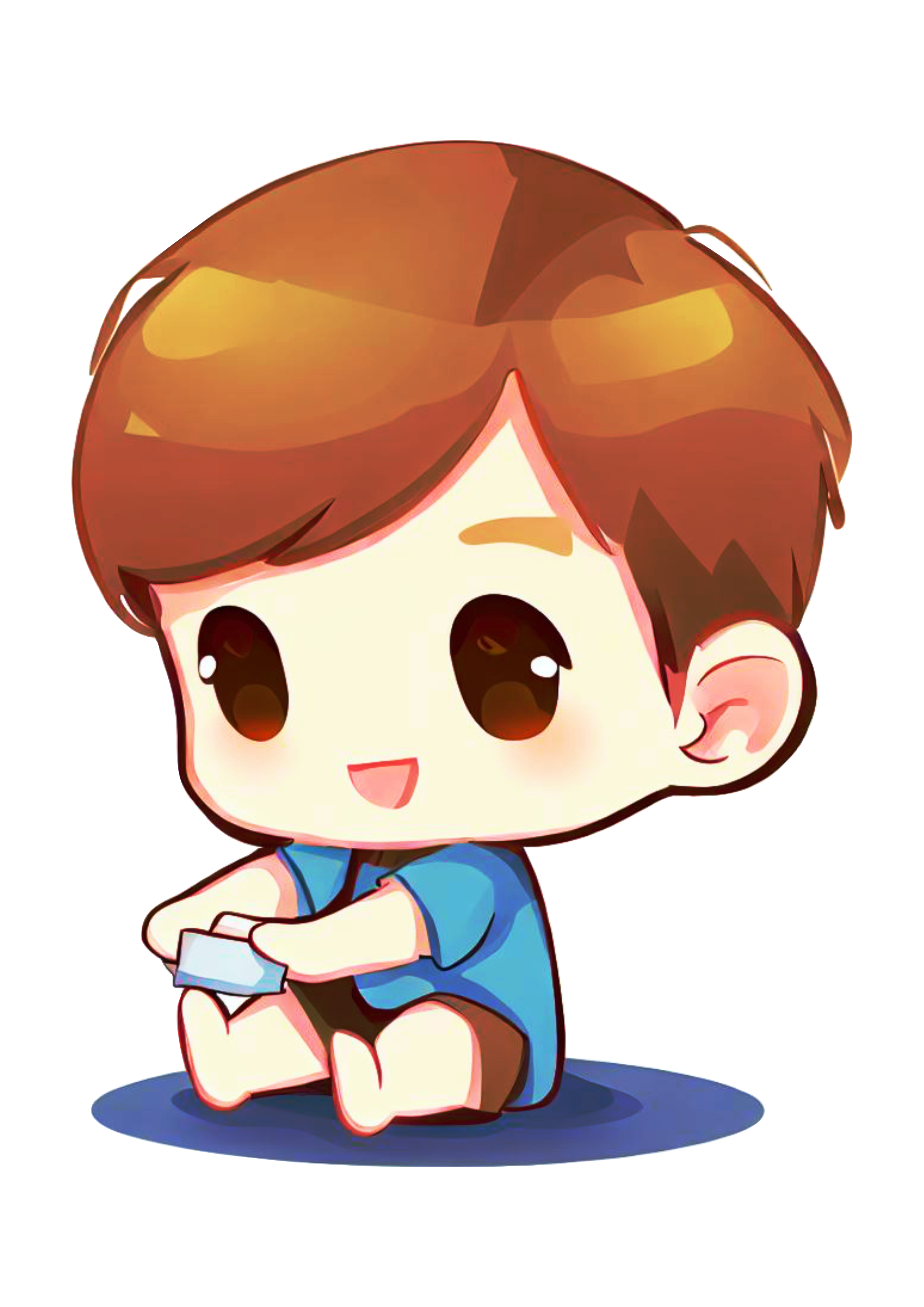 Dia das crianças menino fofinho desenho cute chibi ilustração artes gráficas png