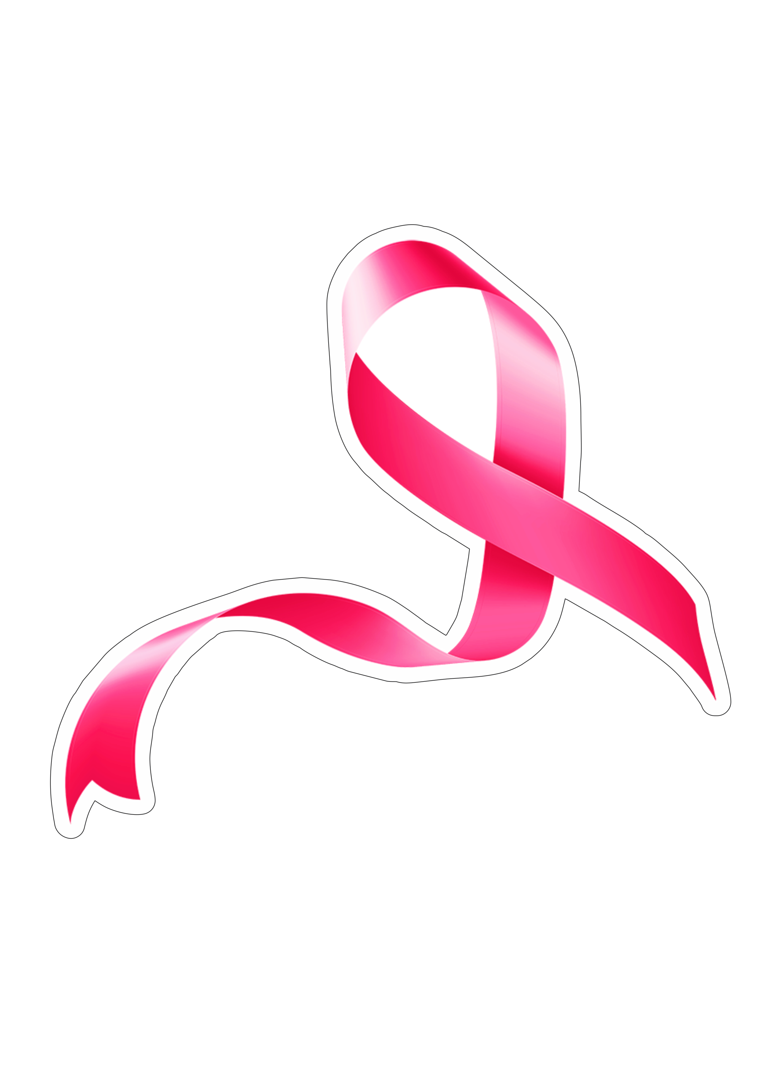 Outubro rosa mês de prevenção ao câncer de mama lacinho de fita campanha de conscientização png