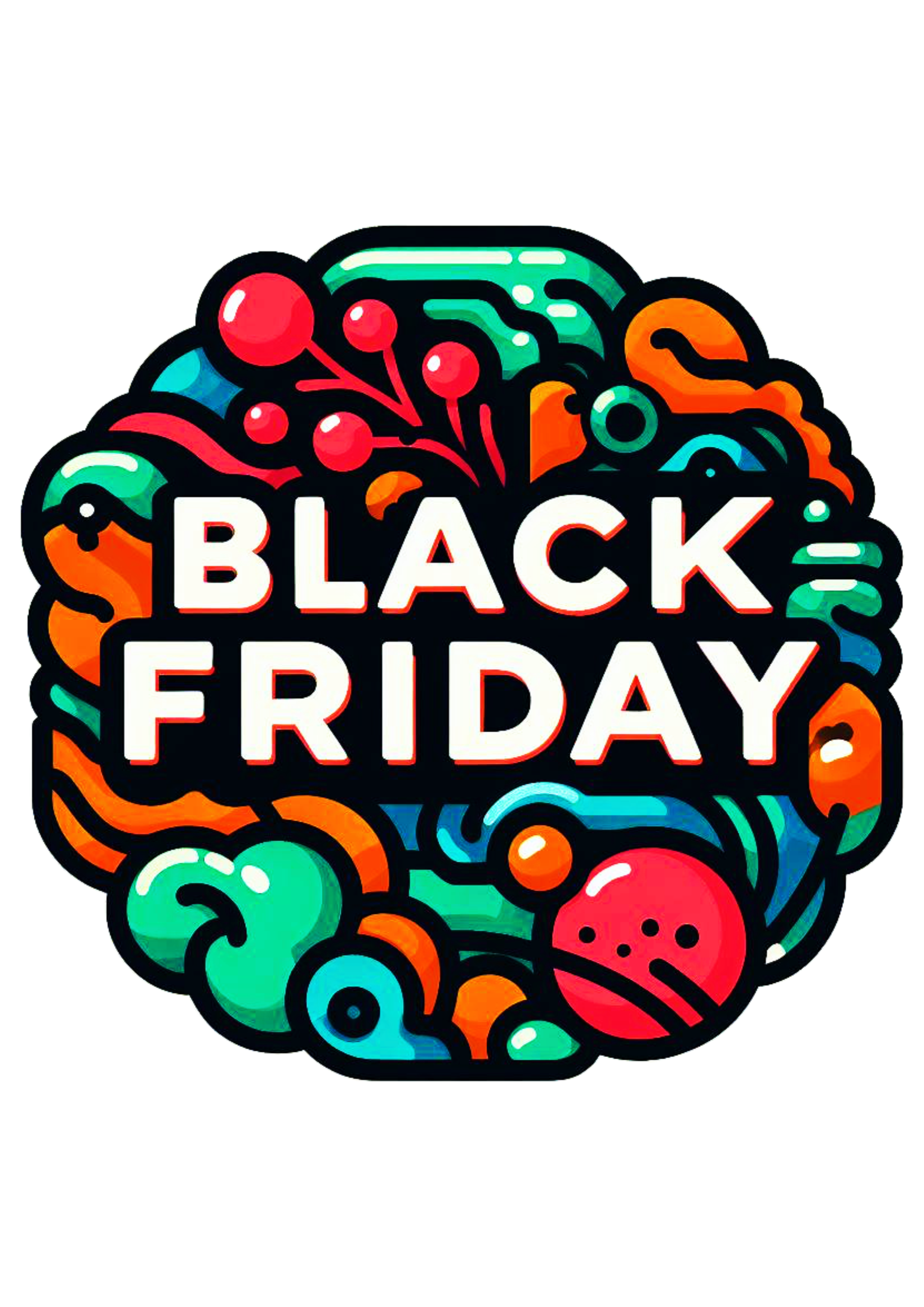Black Friday tags para decoração design artes gráficas logomarca colorida png