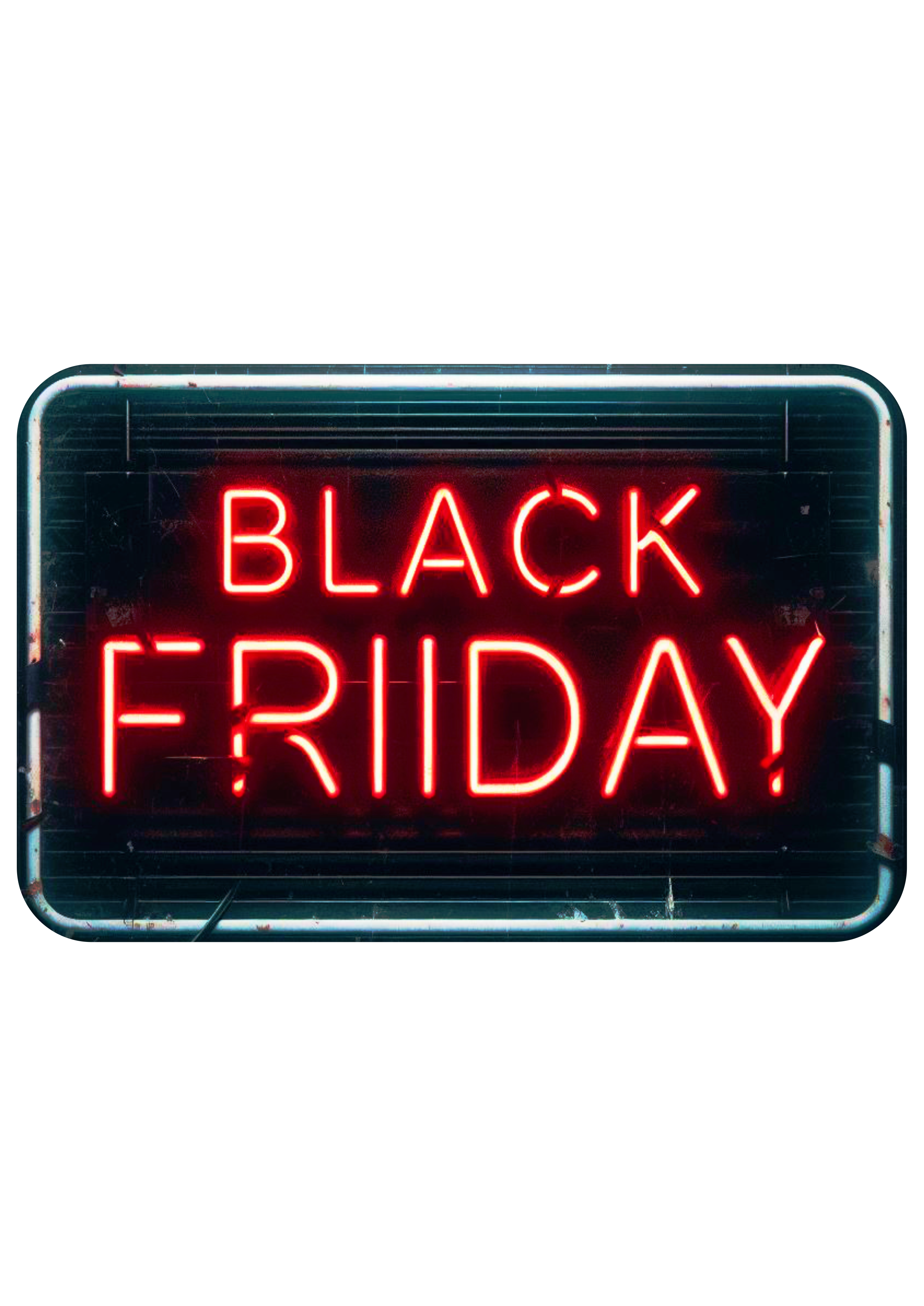 Black Friday placa luminosa campanha de marketing design png