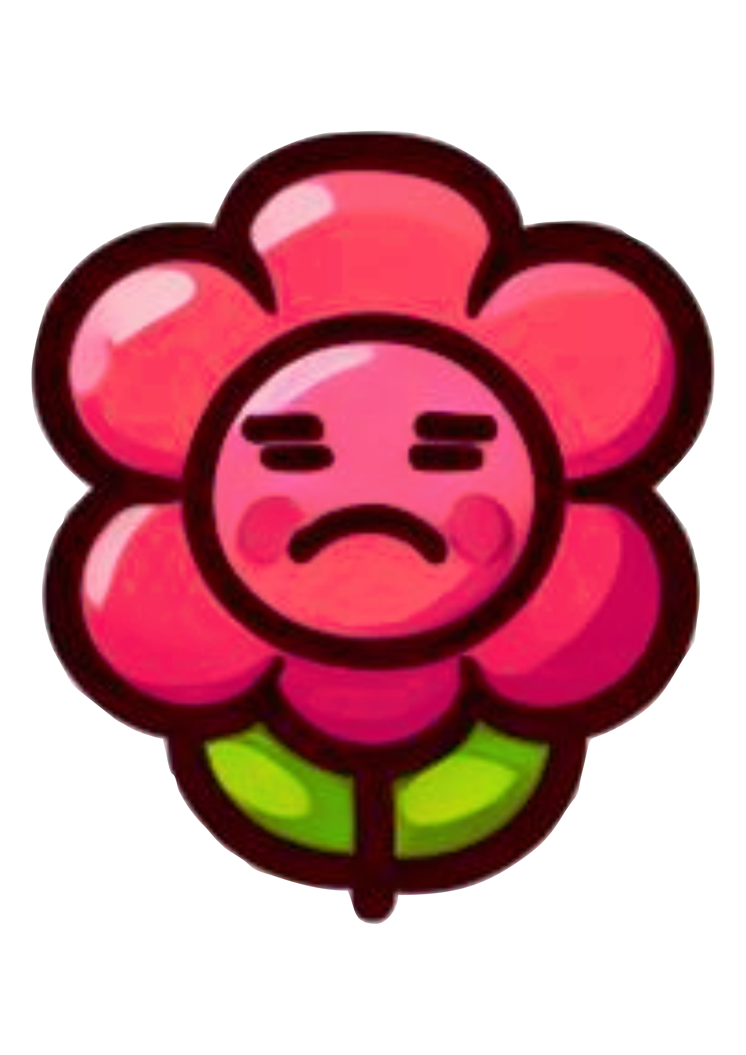 Emoji whatsapp florzinha vermelha desenho simples jardim encantado imagem fundo transparente pack de imagens png