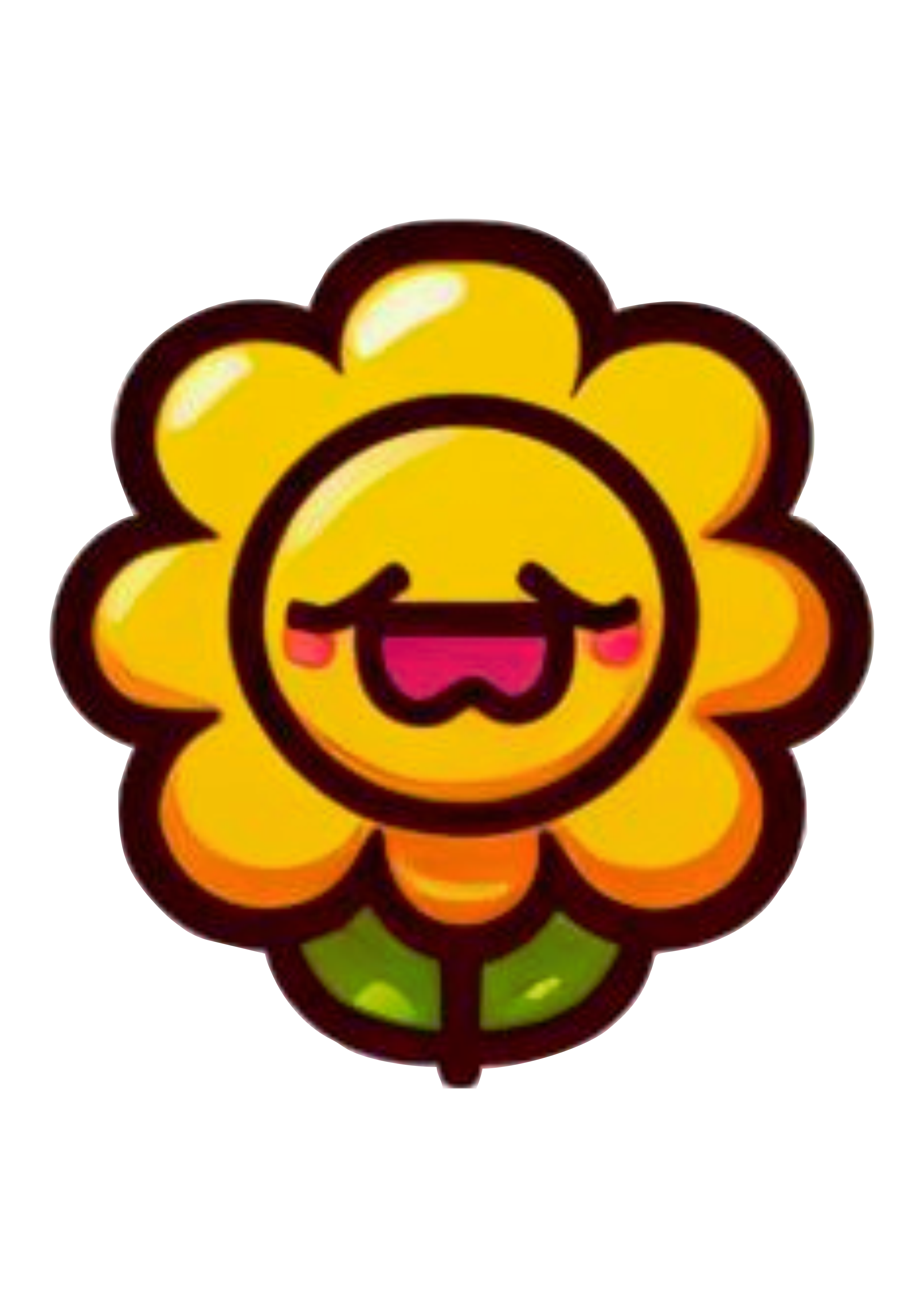 Florzinha chorando desenho emoji whatsapp png