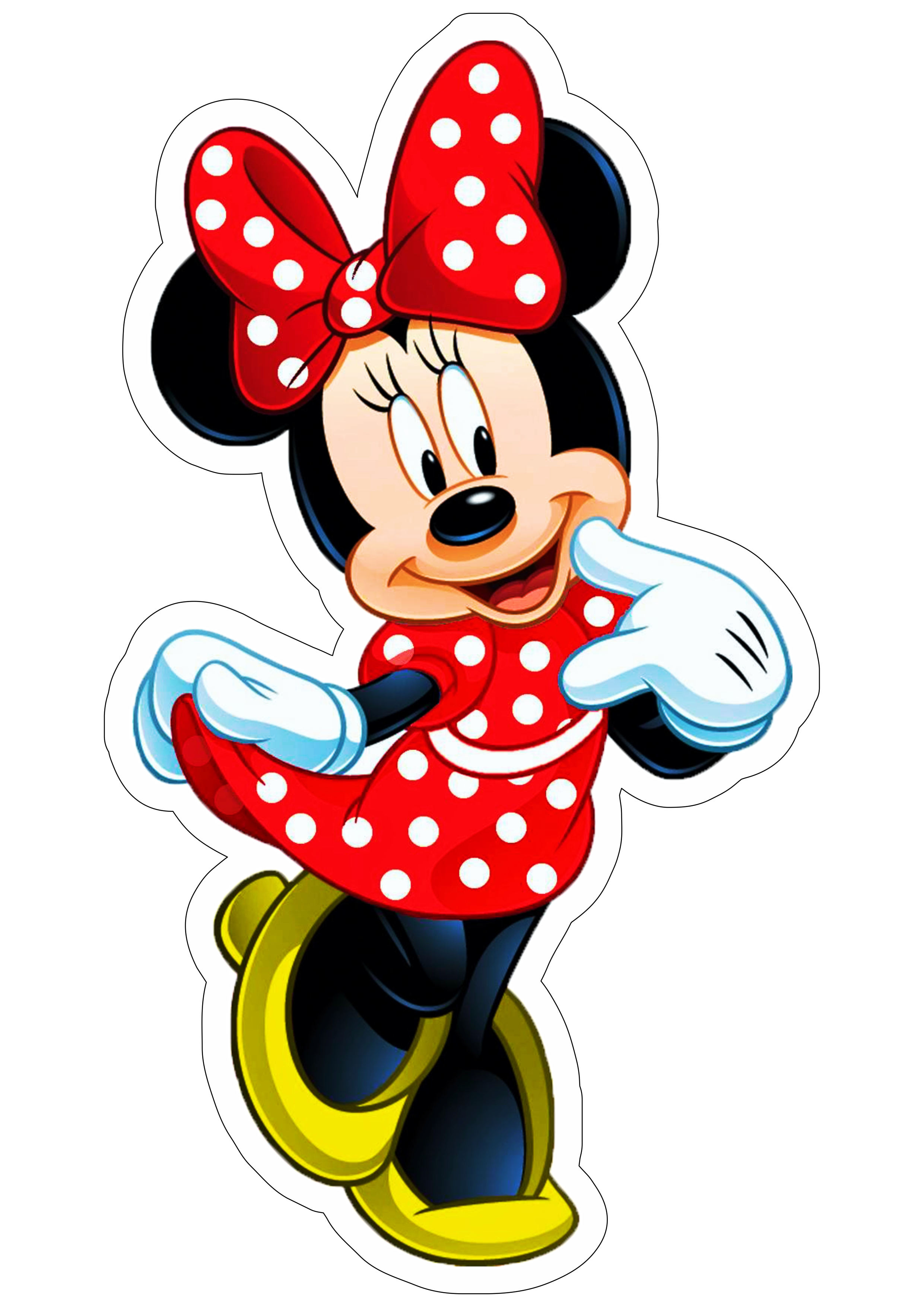 Minnie Mouse vermelha personagem fictício desenho animado infantil artigos de papelaria vetor png