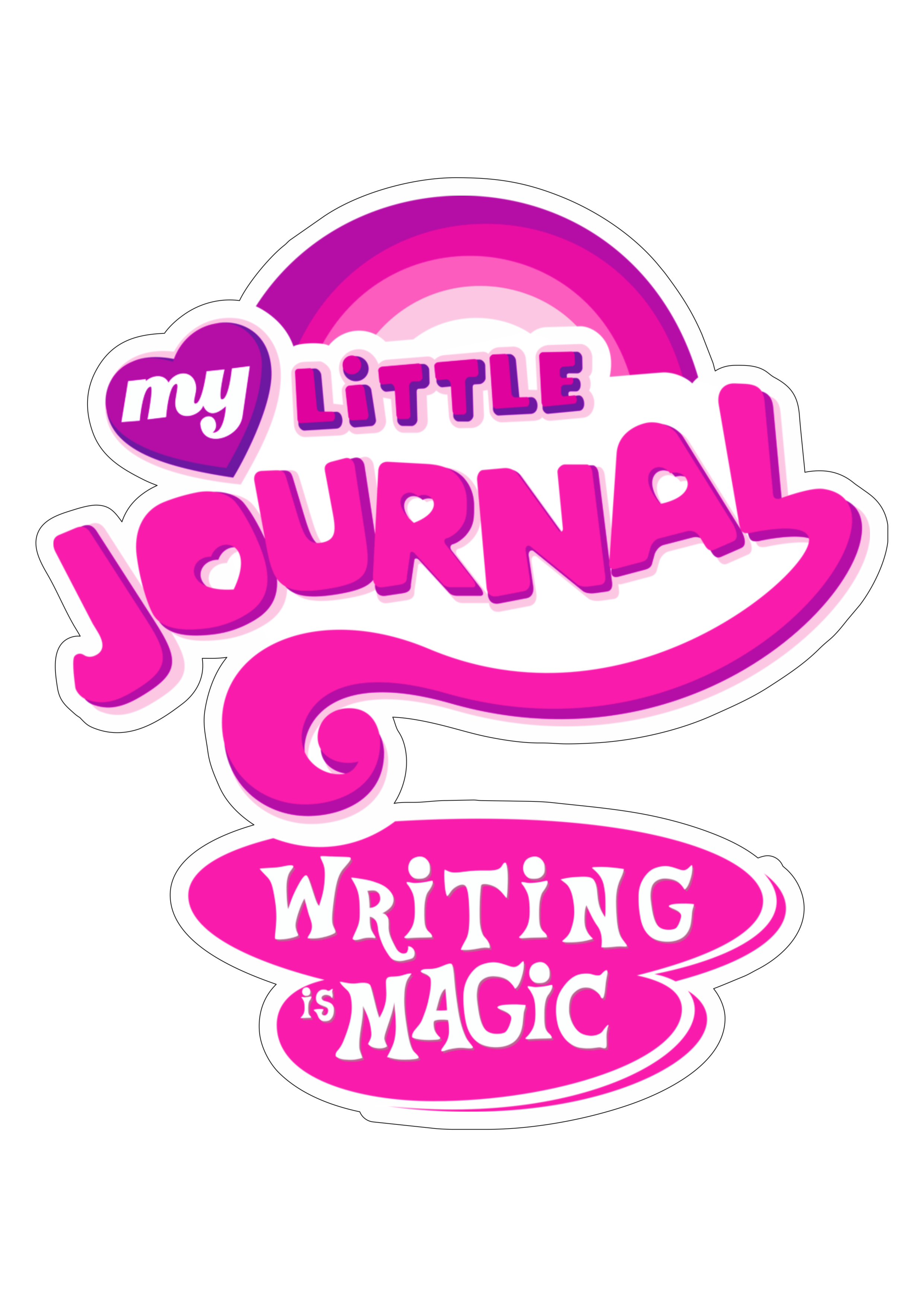 My little pony journal logo imagem vetor png