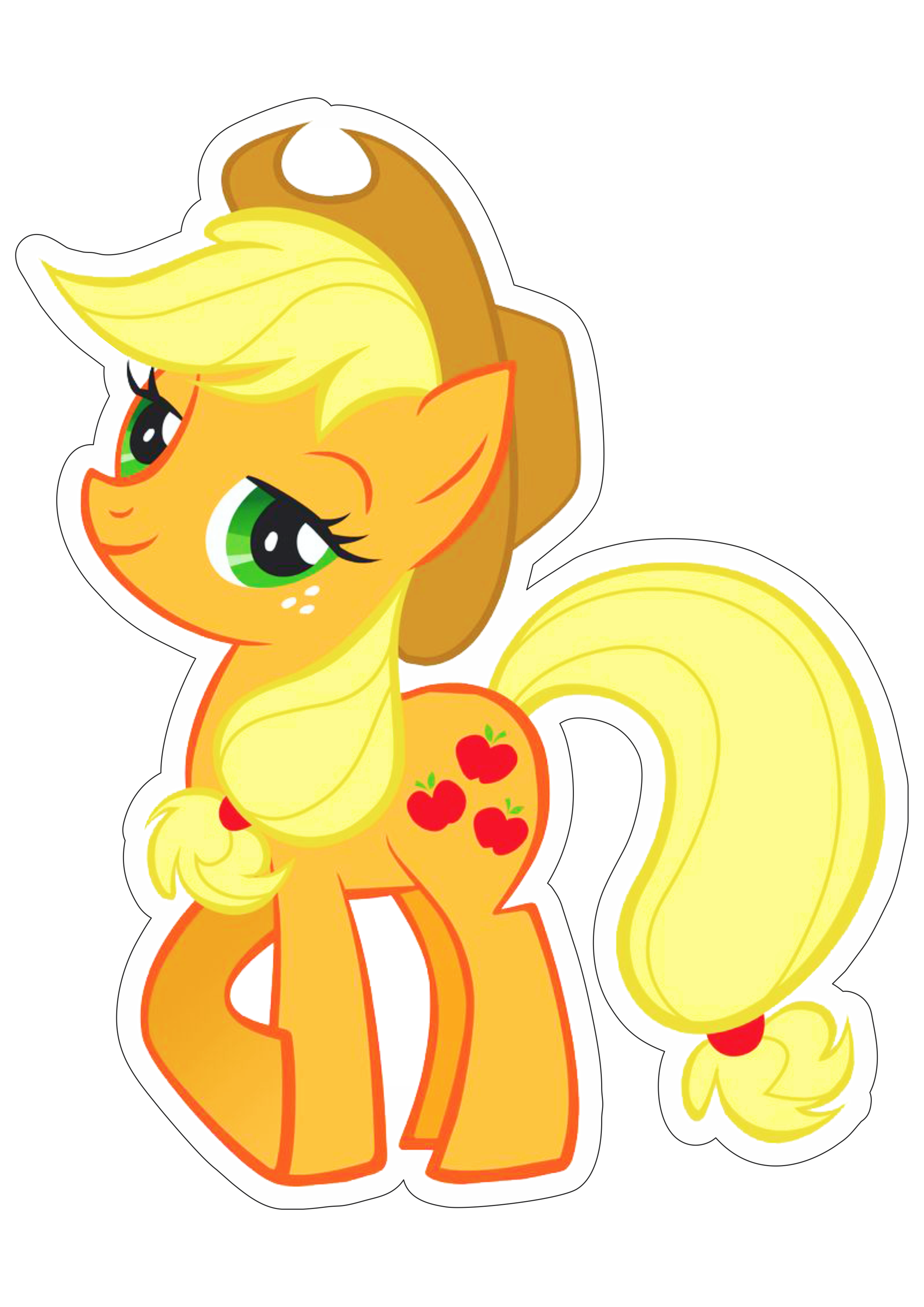My little pony cavalinho amarelo desenho infantil imagem sem fundo png