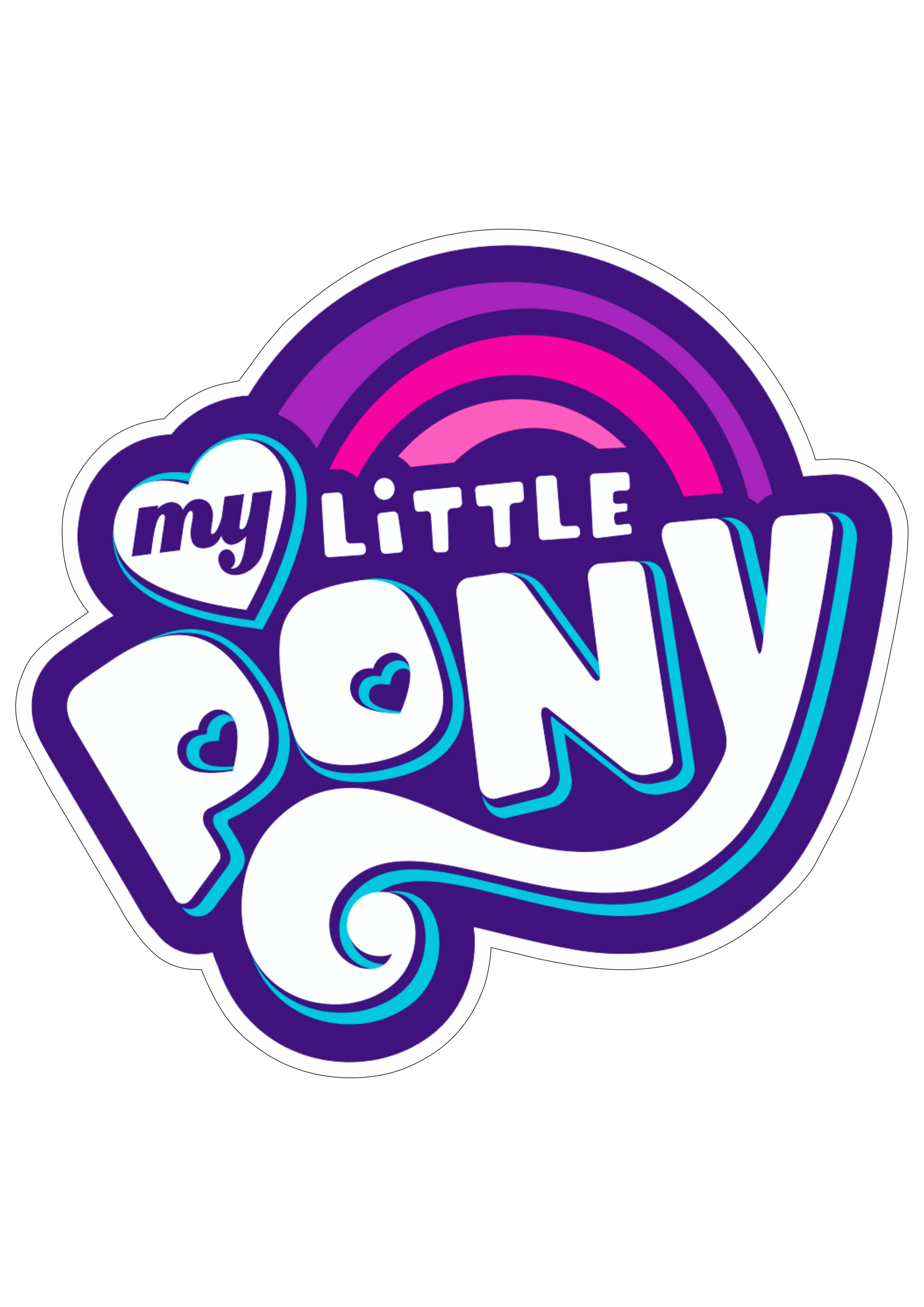 My little pony logo imagem imagem sem fundo vetor png