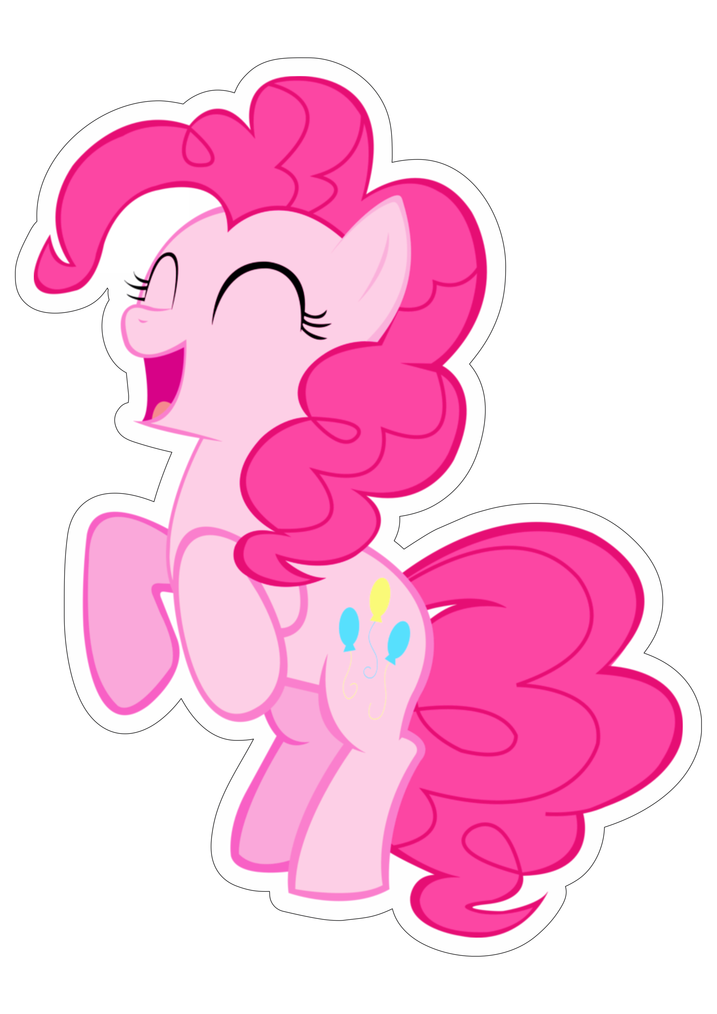 My little pony rosa pink colorido png