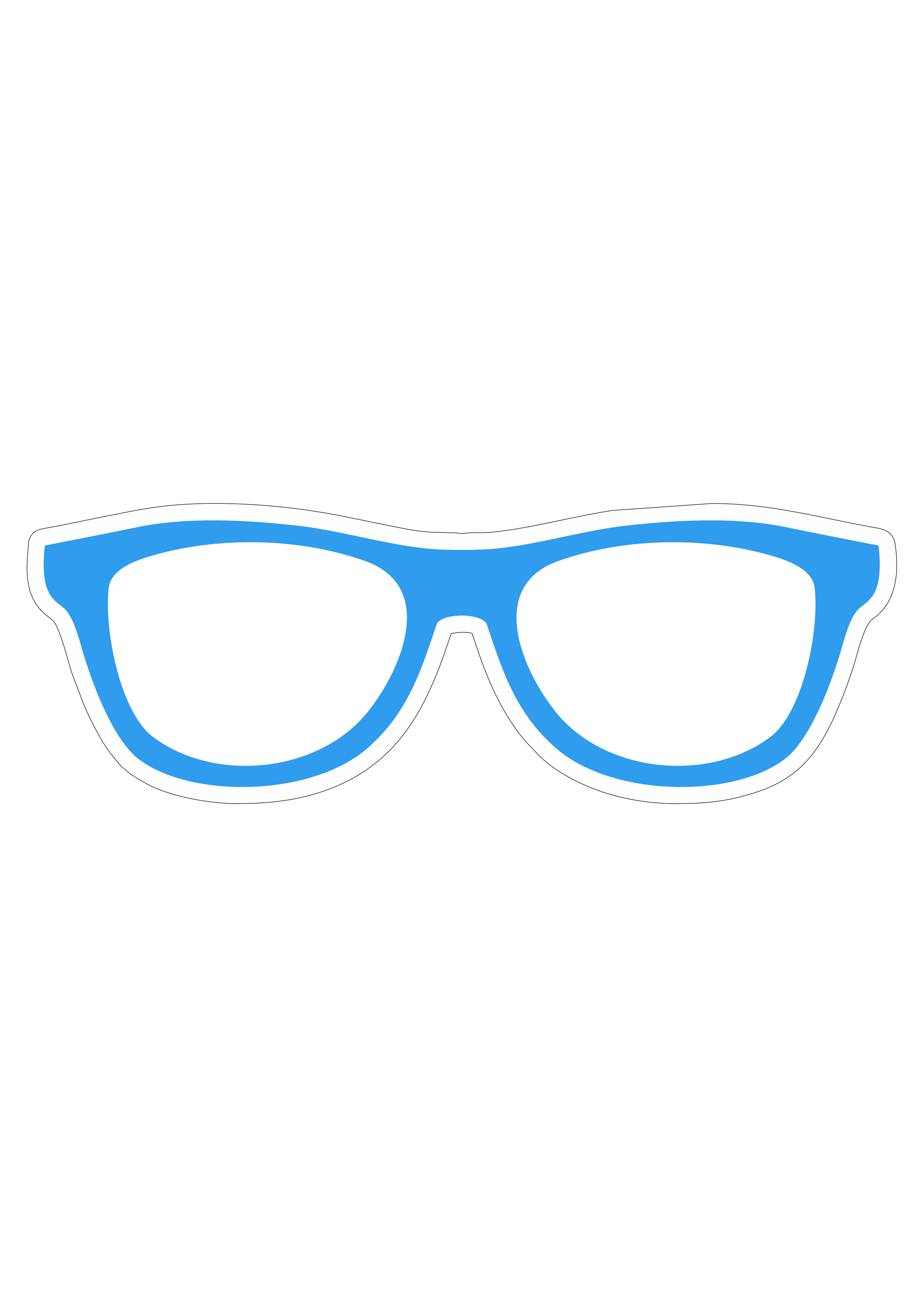 Óculos azul artes gráficas novembro azul vetor png
