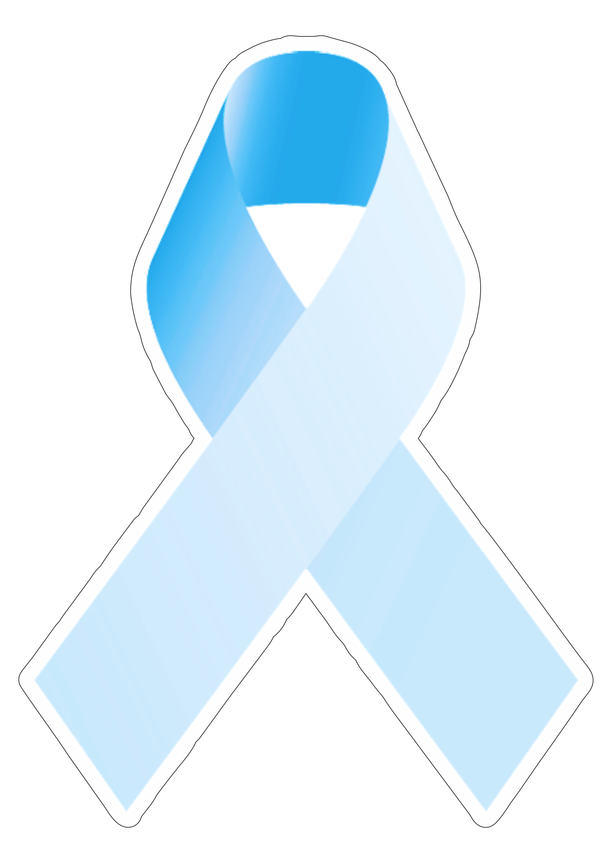 Novembro azul mês de prevenção ao câncer de próstata lacinho azul png