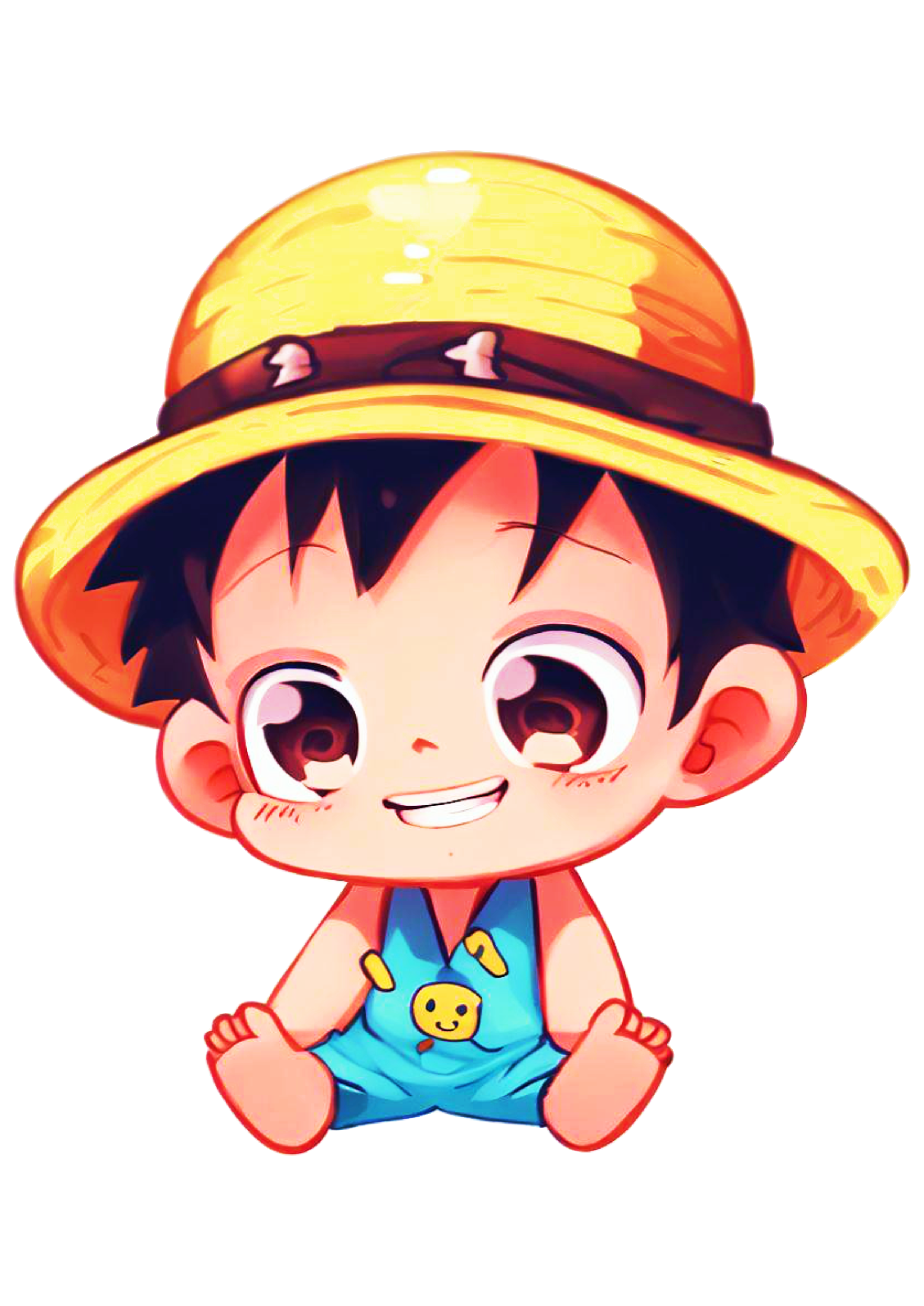 Arte: Desenho do Luffy criança