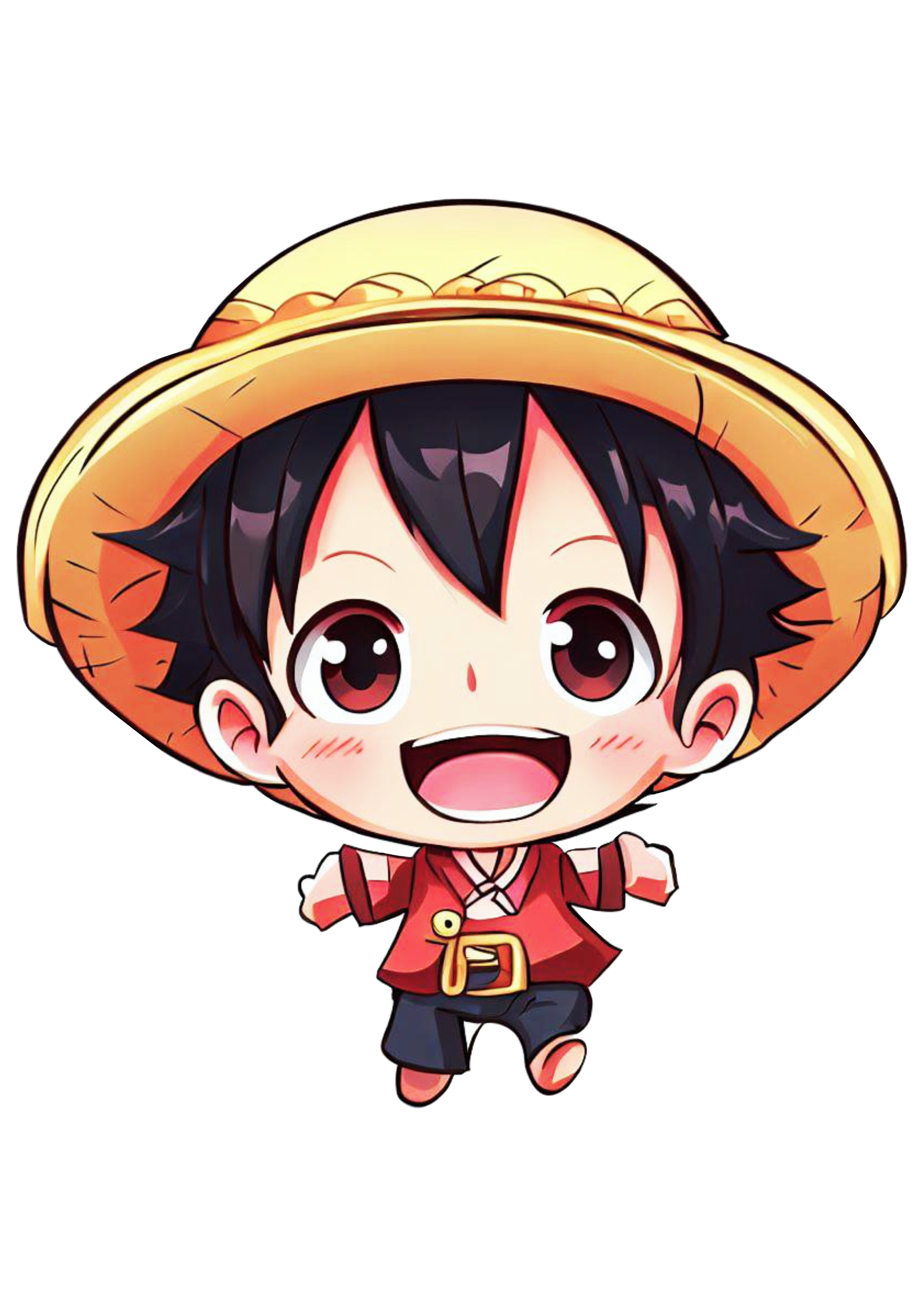 One piece Luffy desenho cute chibi anime japonês ilustração