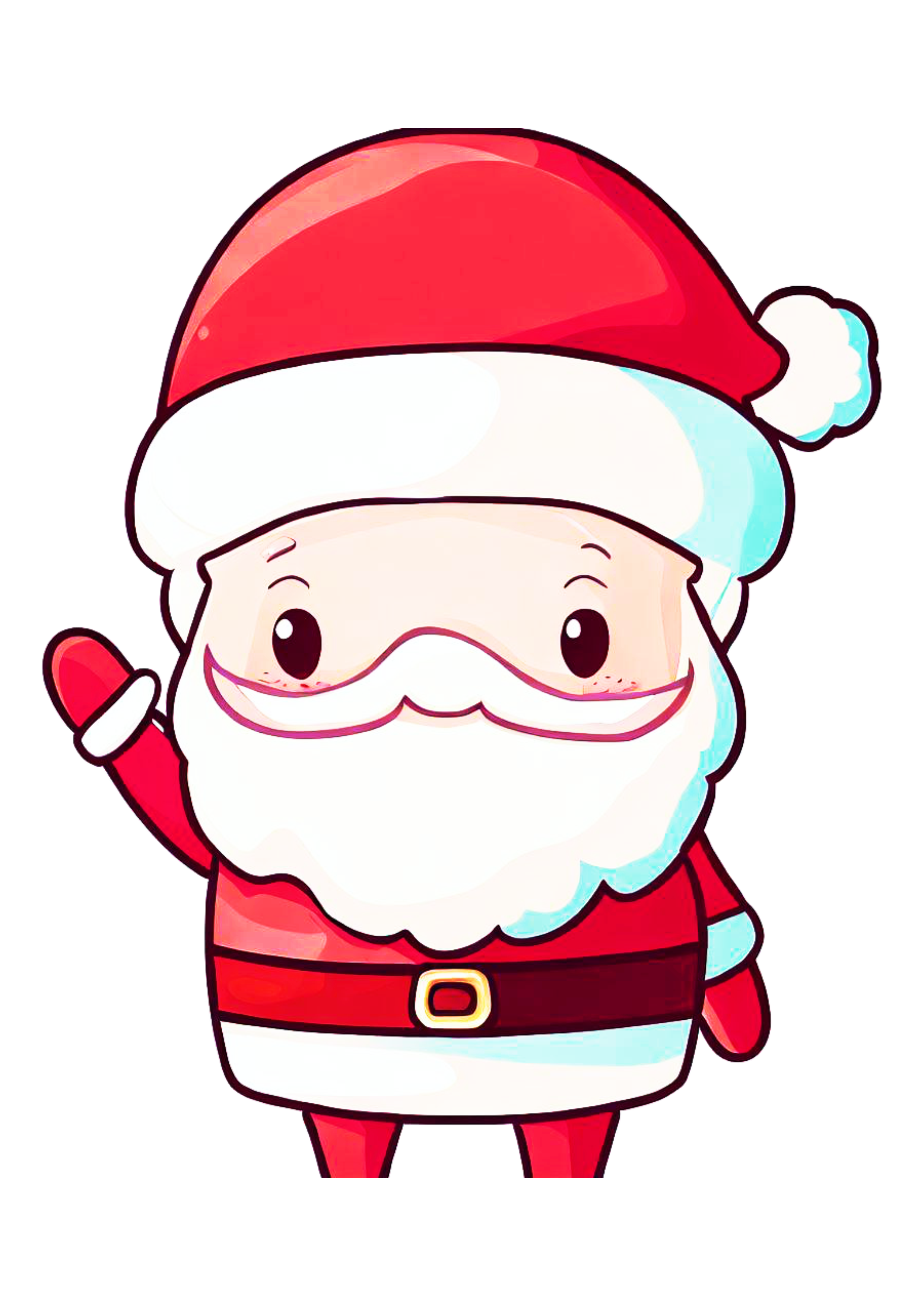 Papai Noel desenho fofinho decoração de natal png
