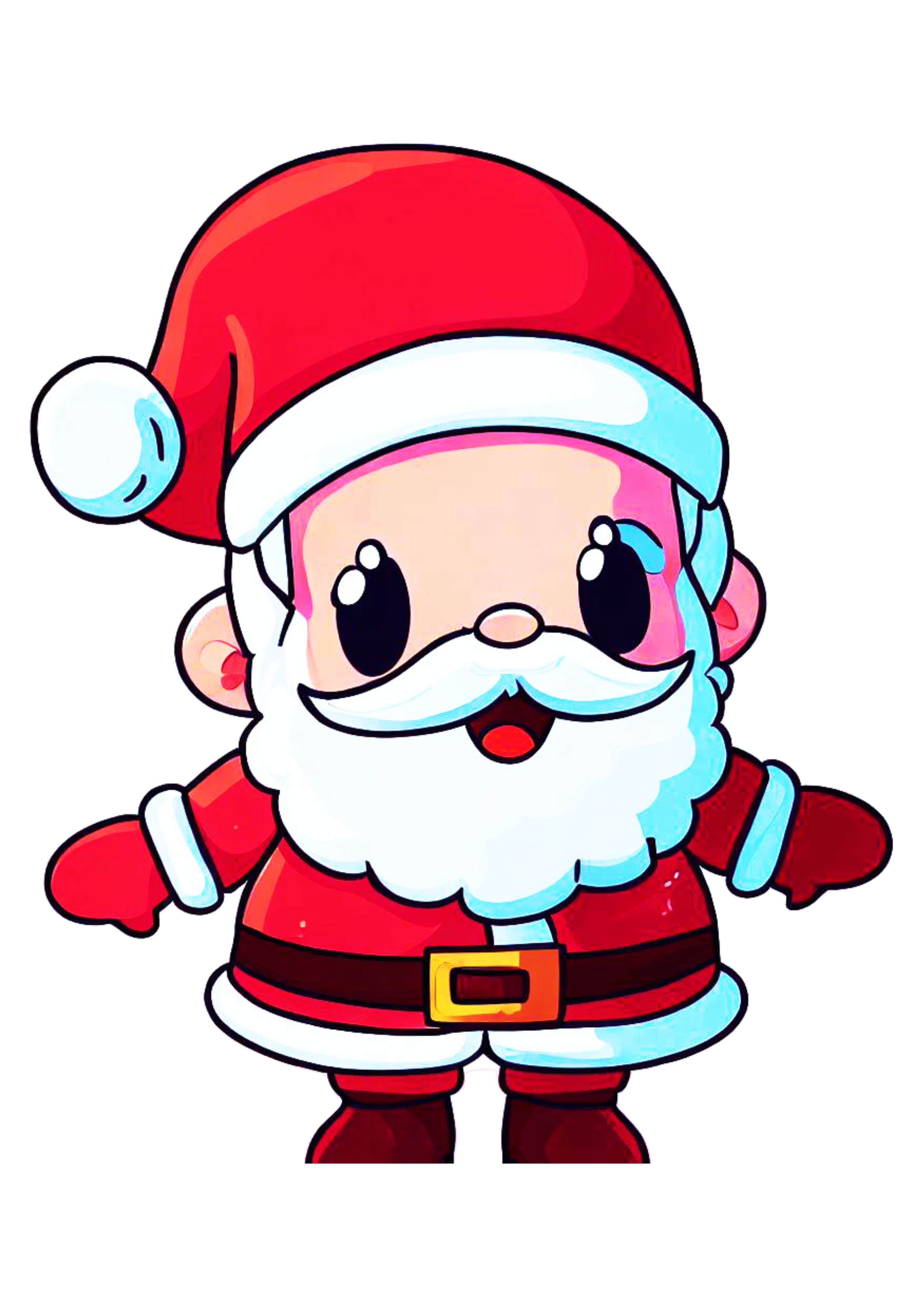 Papai Noel desenho fofinho decoração de natal pack de imagens png
