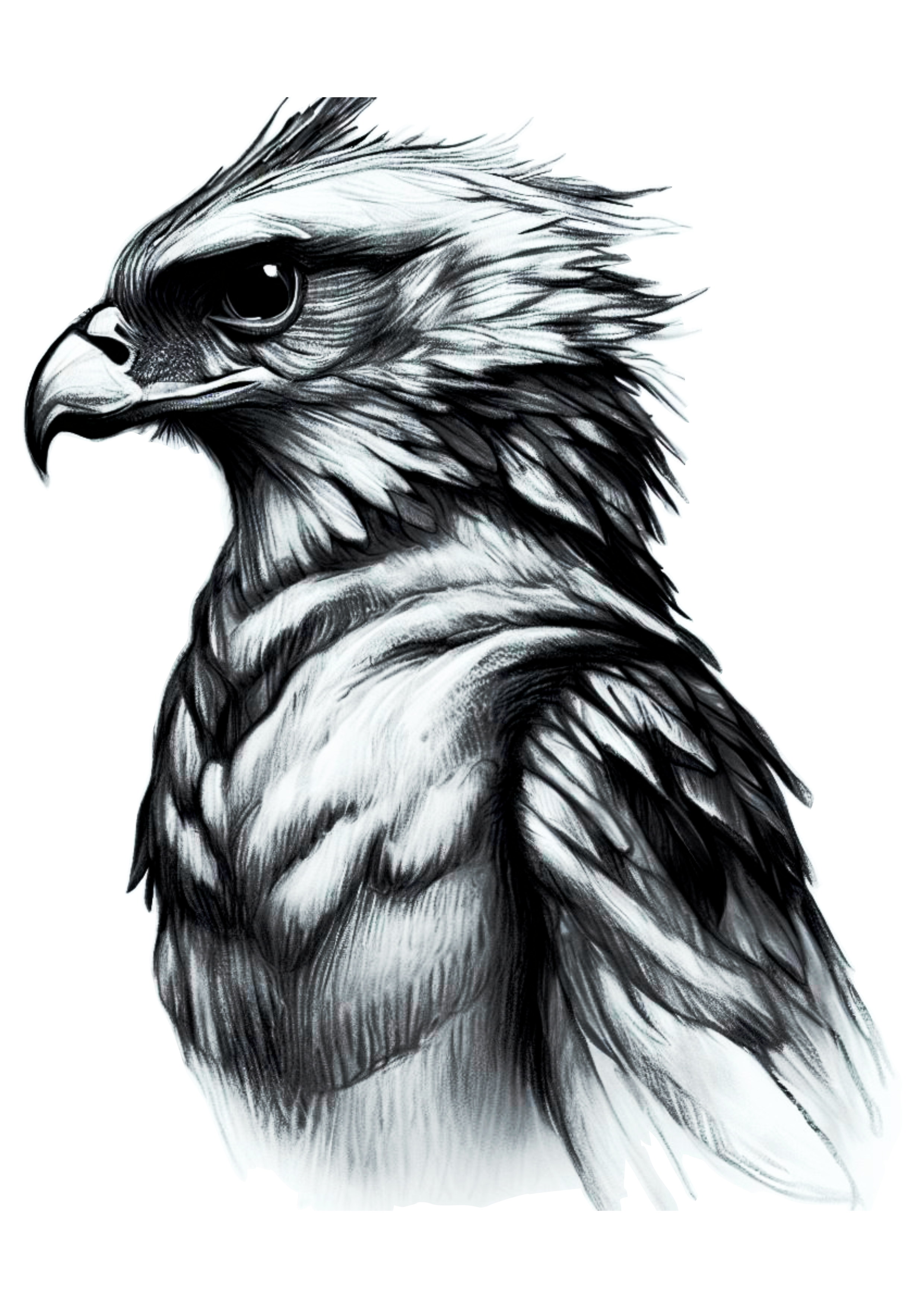 Pássaro águia risco para tatuagem desenho artístico grátis para imprimir grátis renda extra png