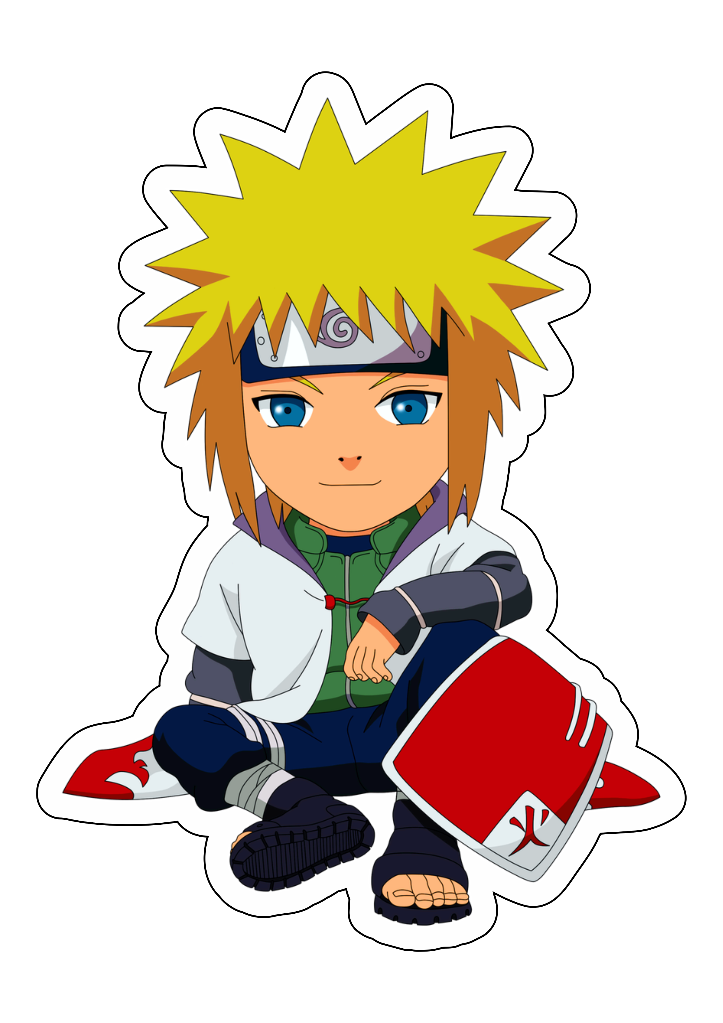 Naruto Shippuden Minato terceiro hokage chibi toy cute desenho simples anime japonês ninja png