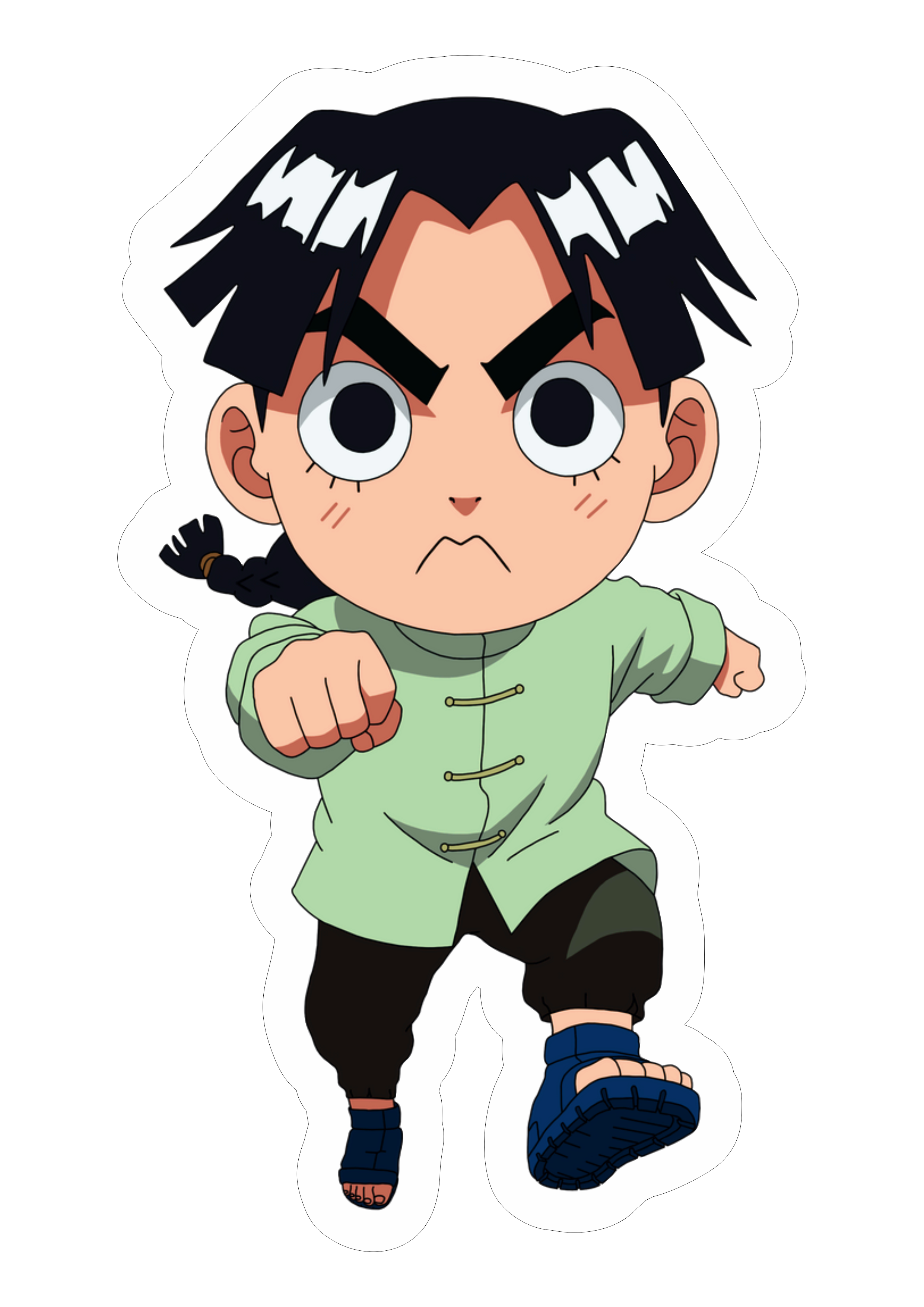 Naruto Shippuden desenho fofinho chibi Rock lee png