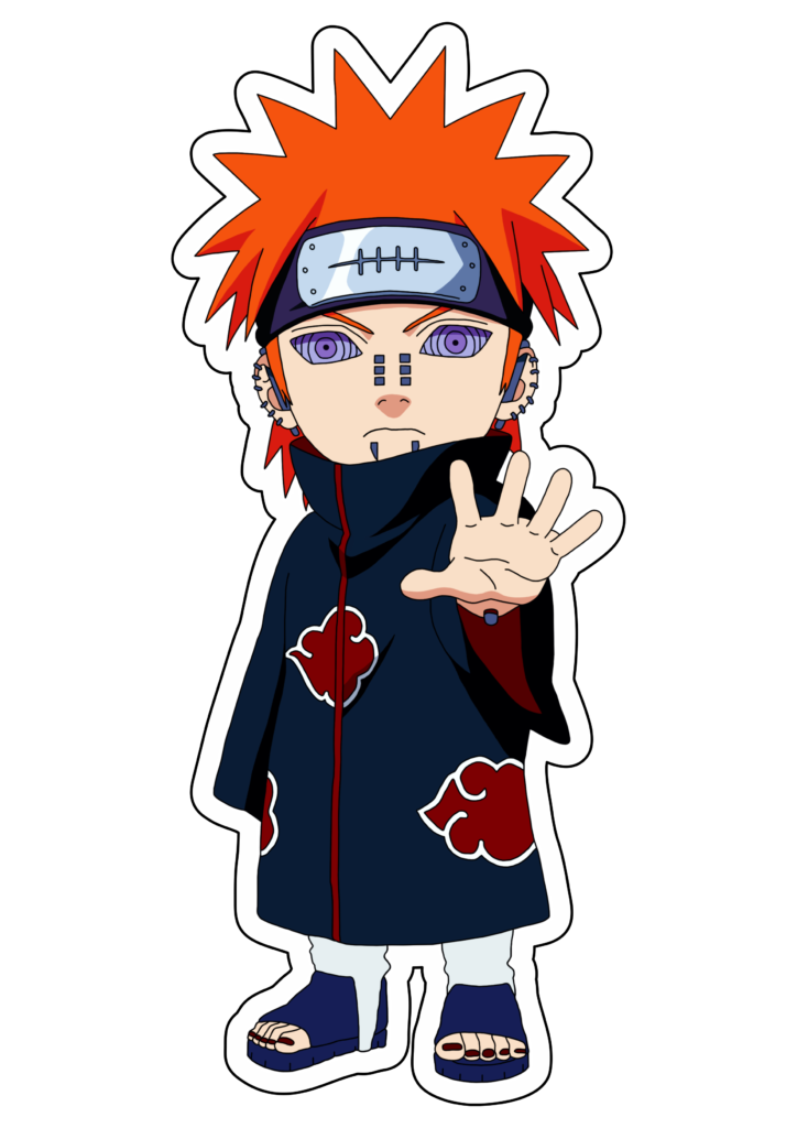 Naruto Shippuden desenho fofinho Akatsuki Pain png