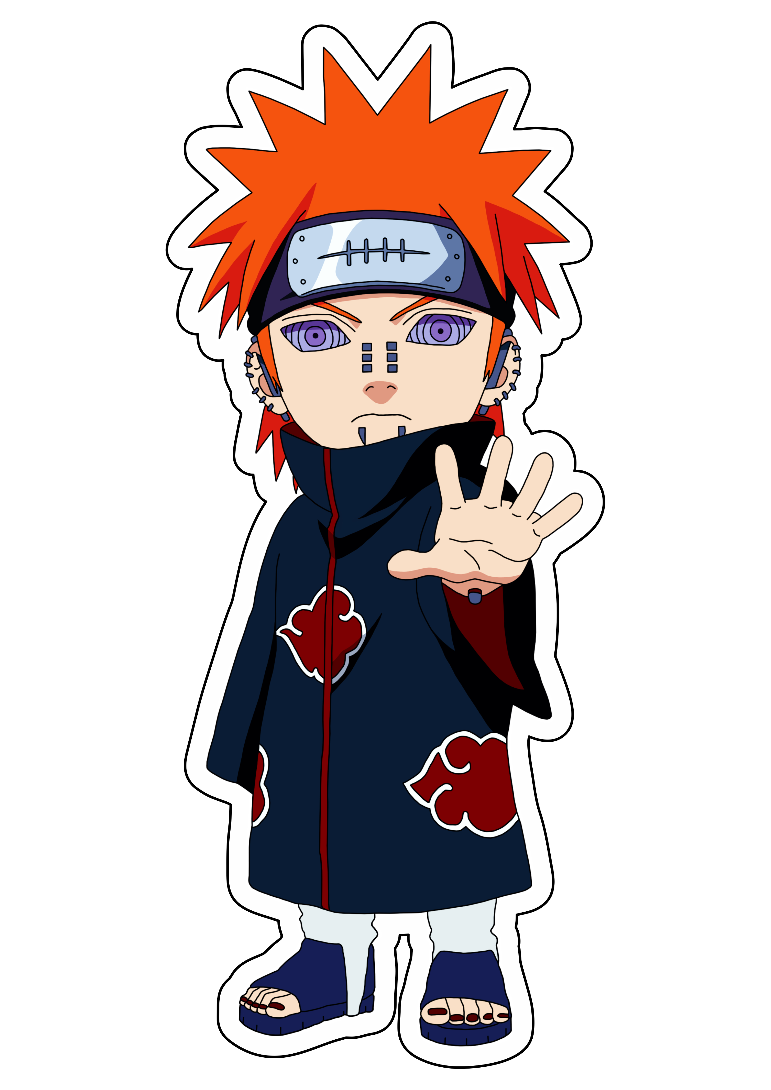 Naruto Shippuden desenho fofinho Akatsuki Pain png
