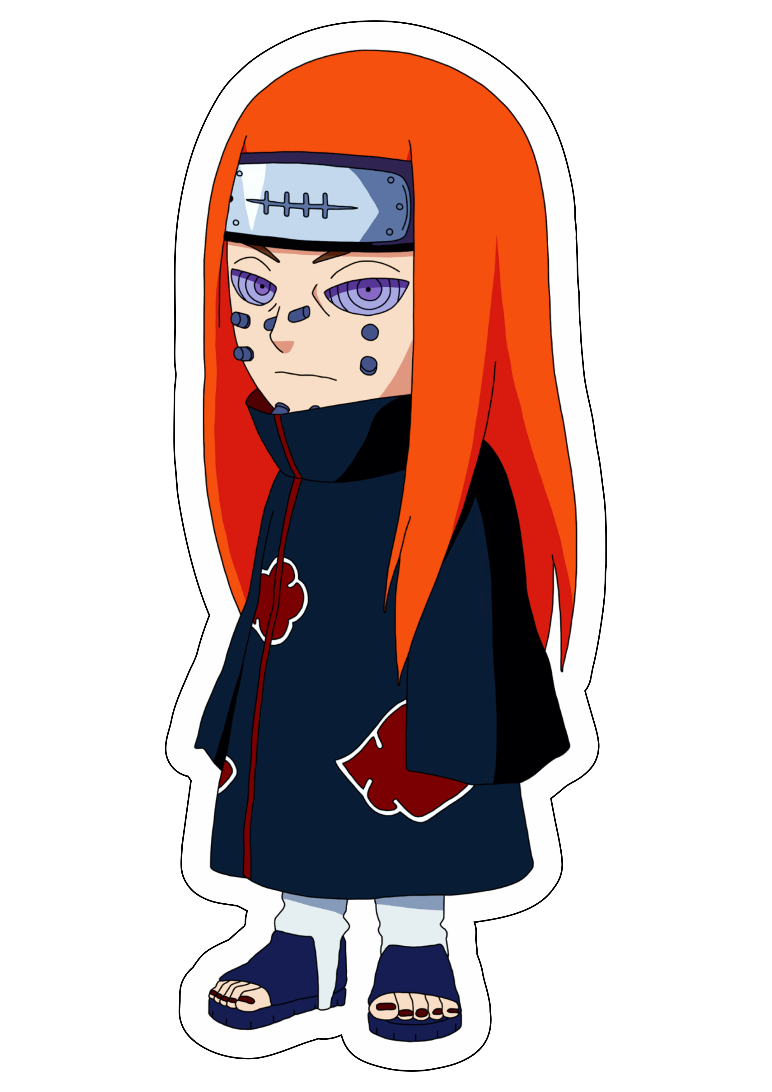 Naruto Shippuden desenho fofinho Akatsuki Pain design png