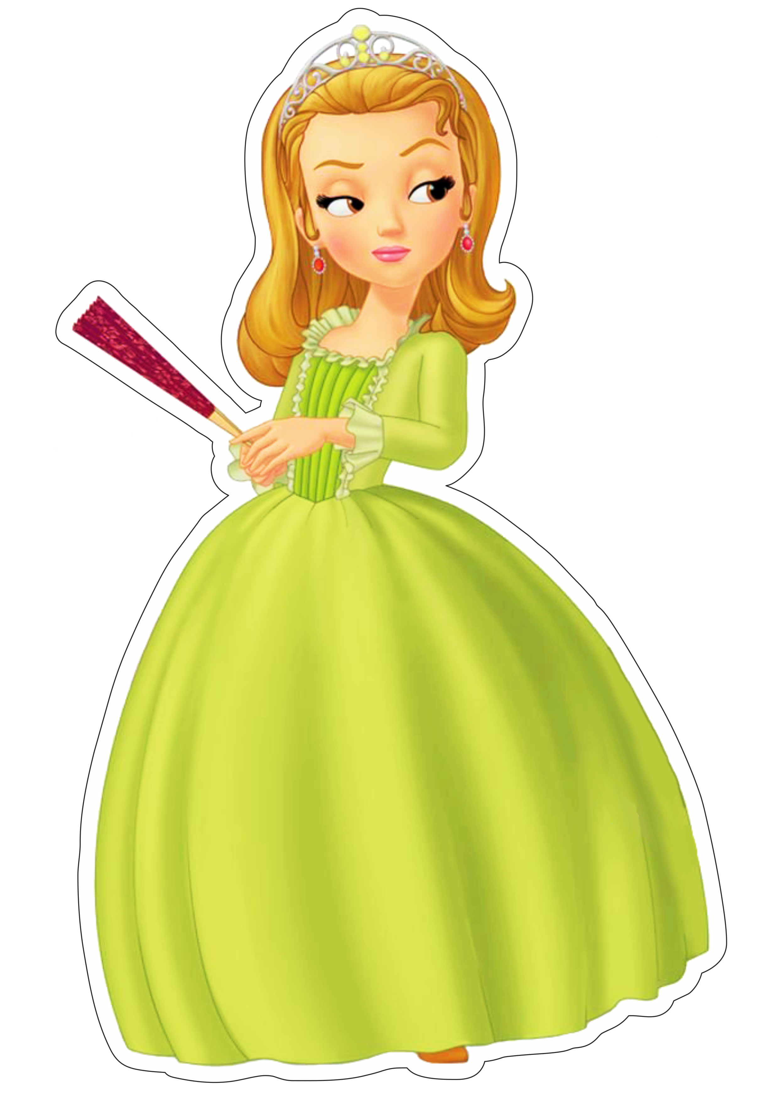Princesinha Sofia personagem fictício princesa Amber vestido verde png