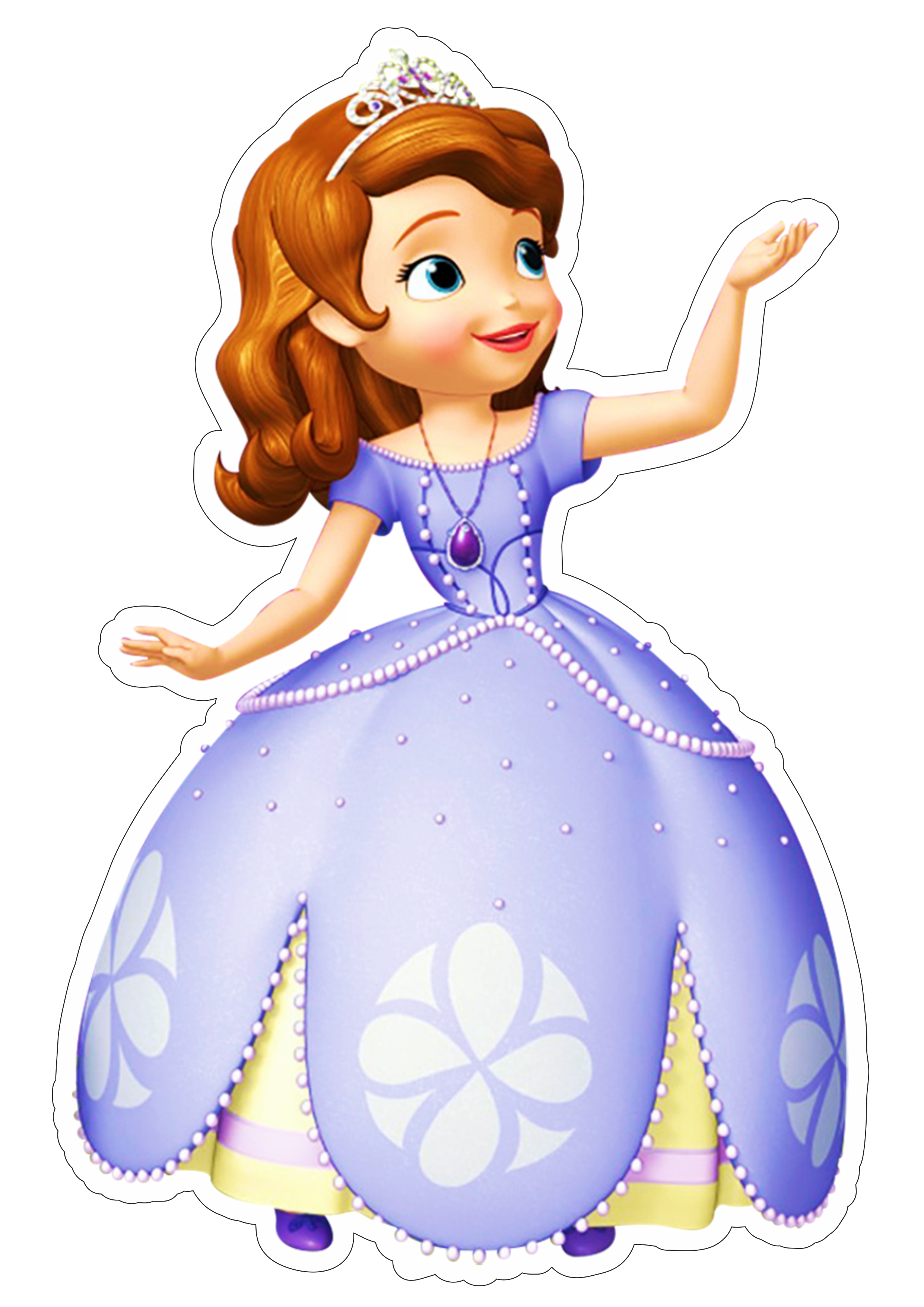 Princesinha Sofia personagem fictício fundo transparente contorno png