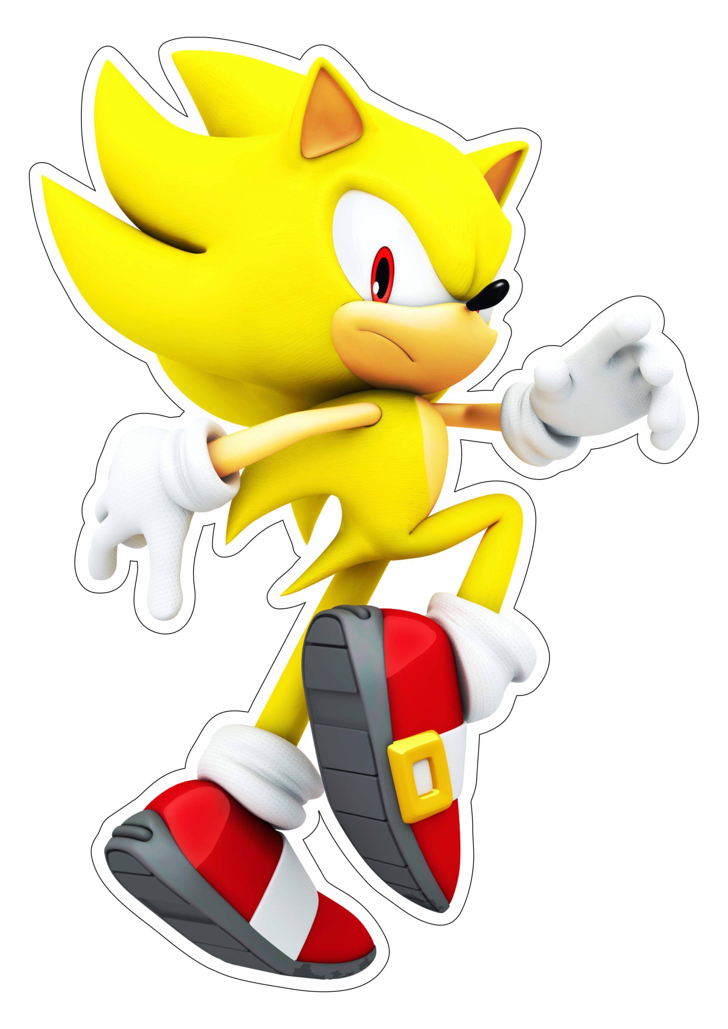 Sonic the hedgehog dourado ouriço personagem de game aventura infantil desenho para artes gráficas png