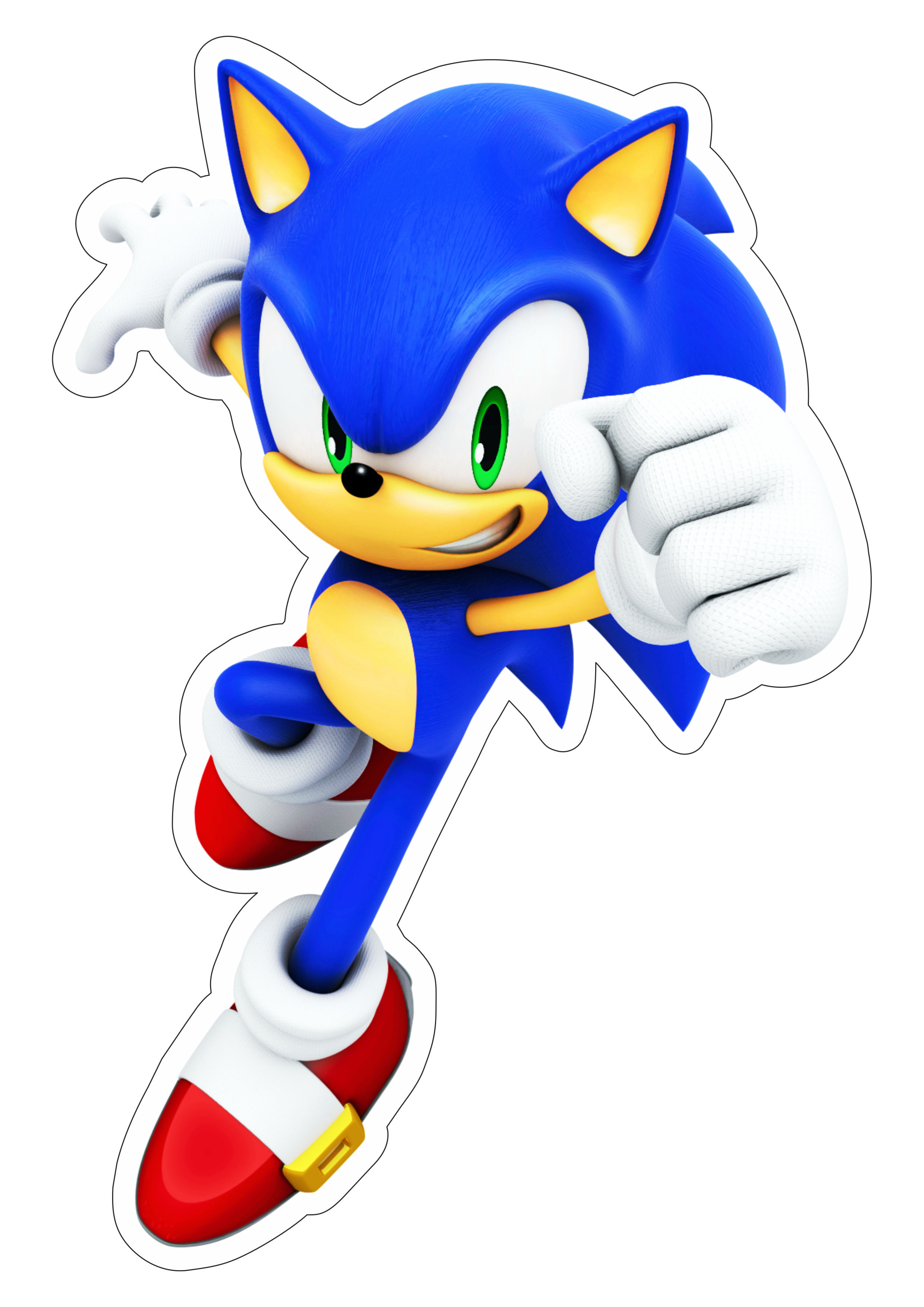 Sonic the hedgehog ouriço personagem de game aventura infantil desenho para artes gráficas animação ilustração png
