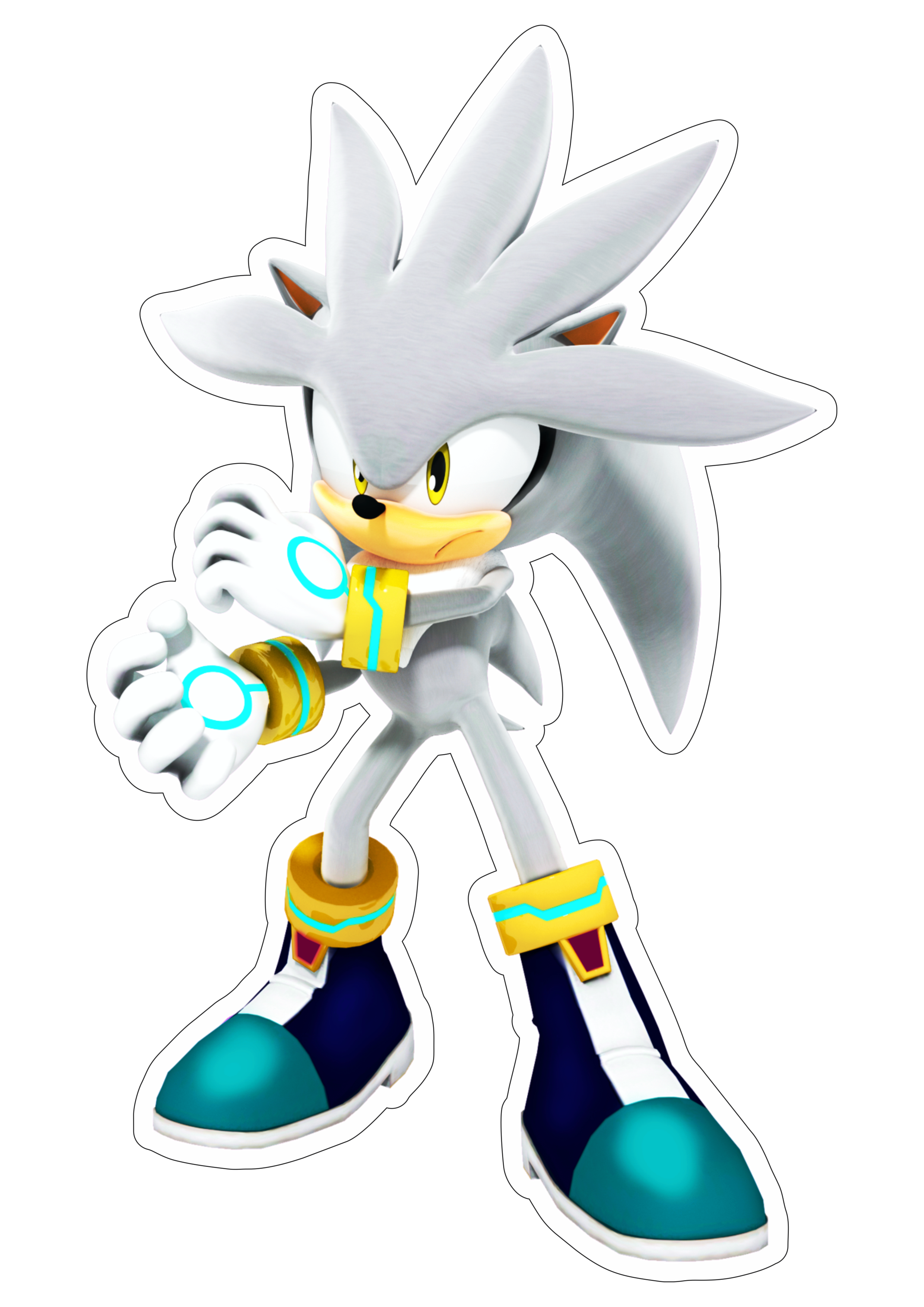 Sonic Silver the hedgehog personagem de game png