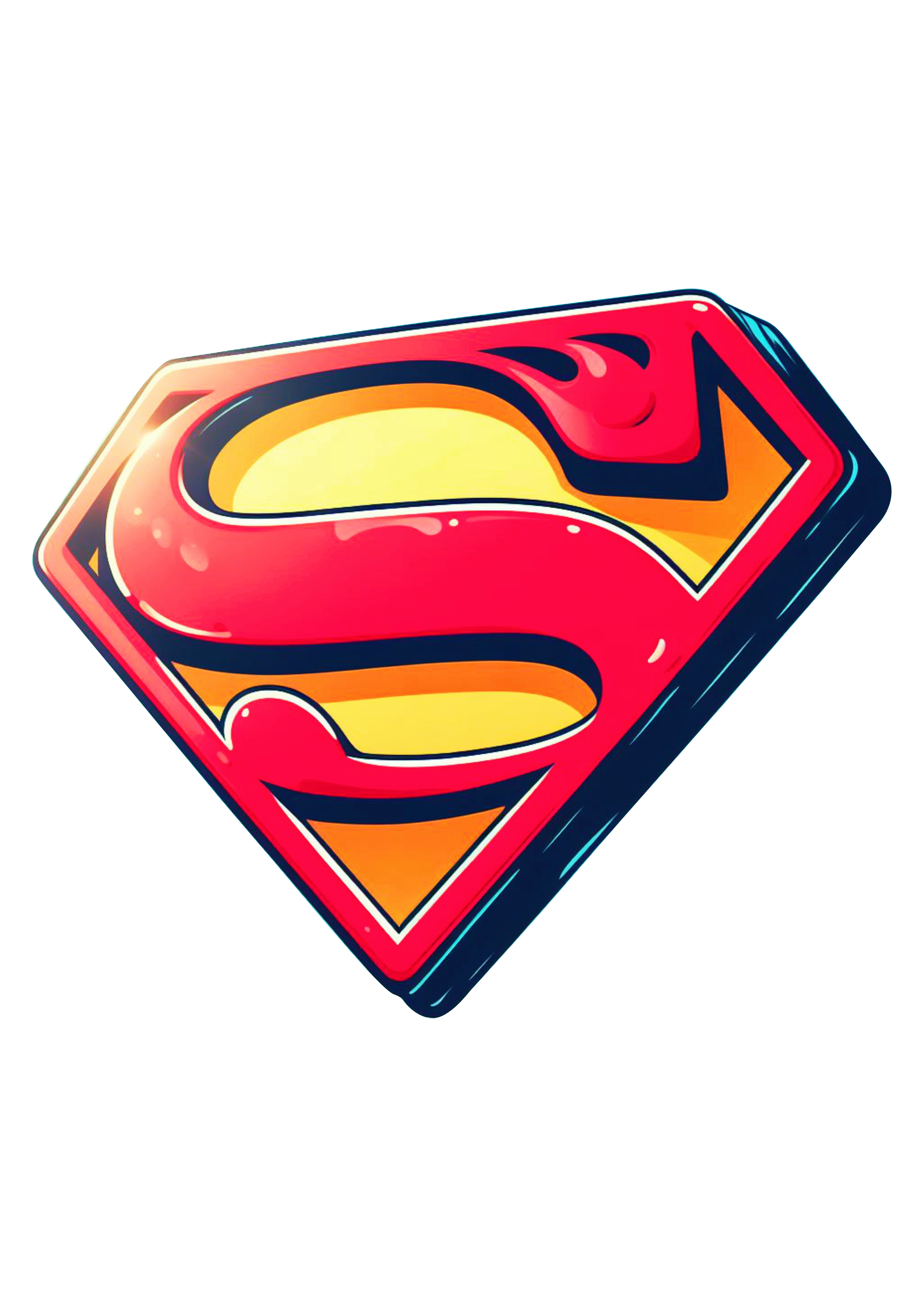 Super Homem símbolo cartoon png