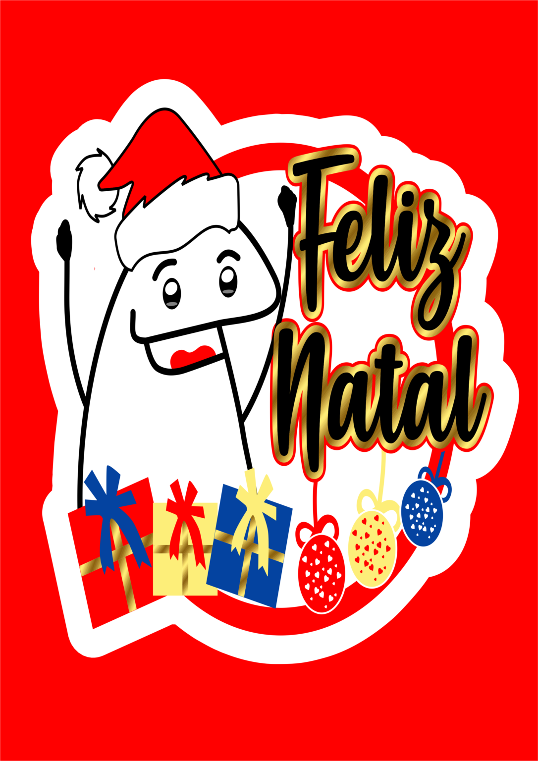 Feliz Natal Flork Of Cows Logo Adesivo Sticker Fundo Vermelho Png feliz-natal-flork-of-cows-logo-adesivo-sticker-fundo-vermelho-png