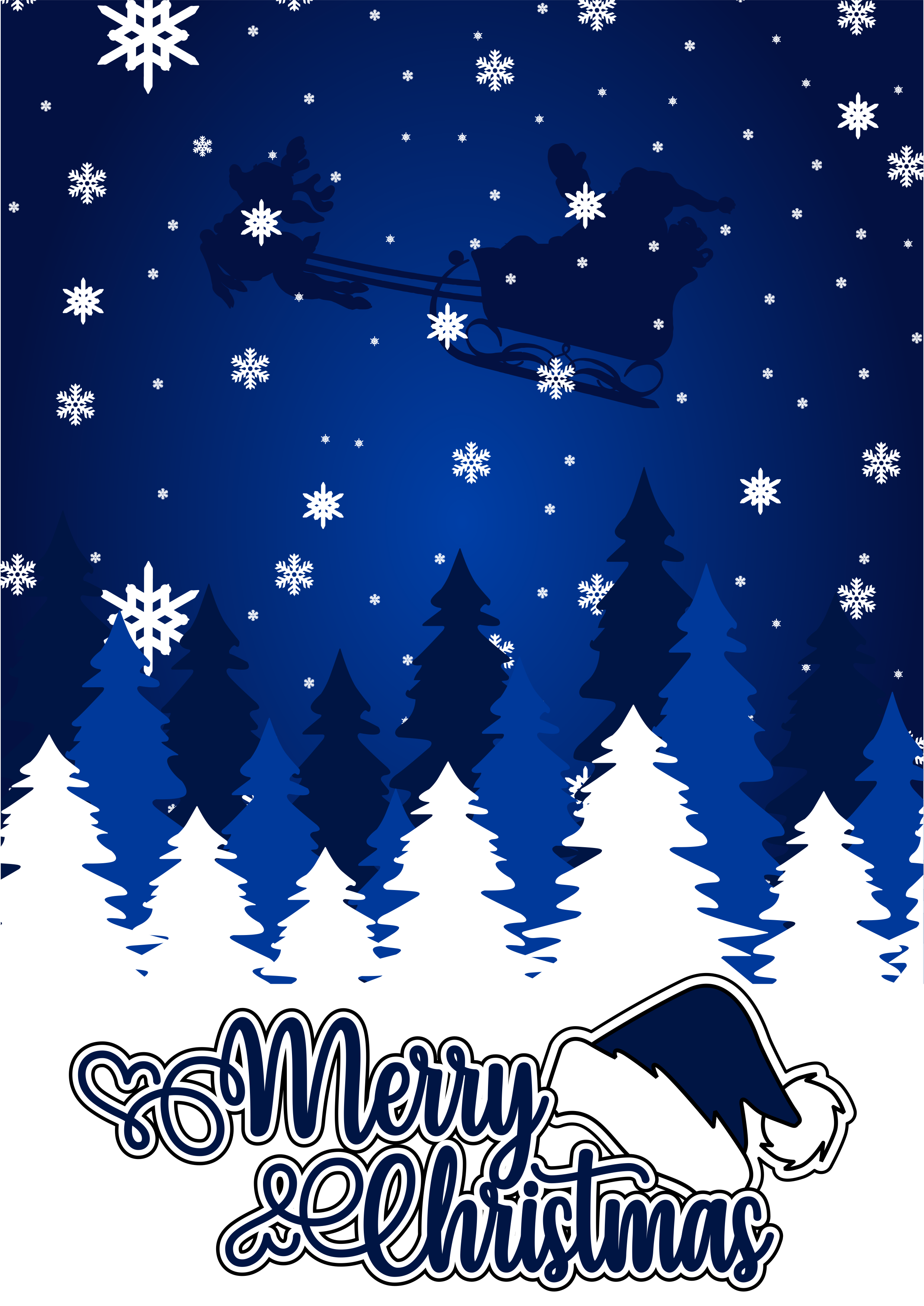 Merry Christmas night wallpaper clipart png