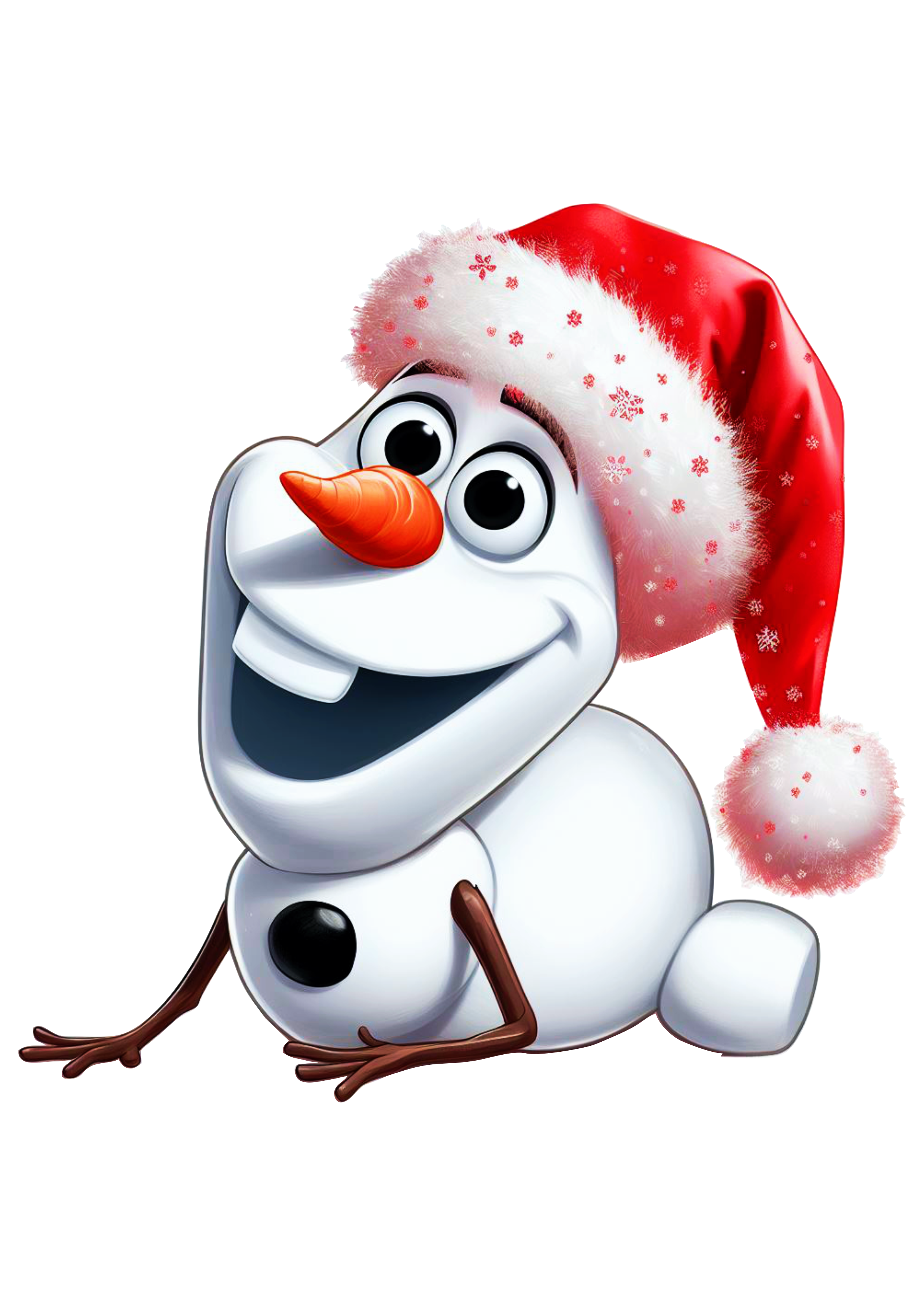 Frozen especial de natal animação infantil Olaf boneco de neve desenho infantil animação disney fundo transparente png