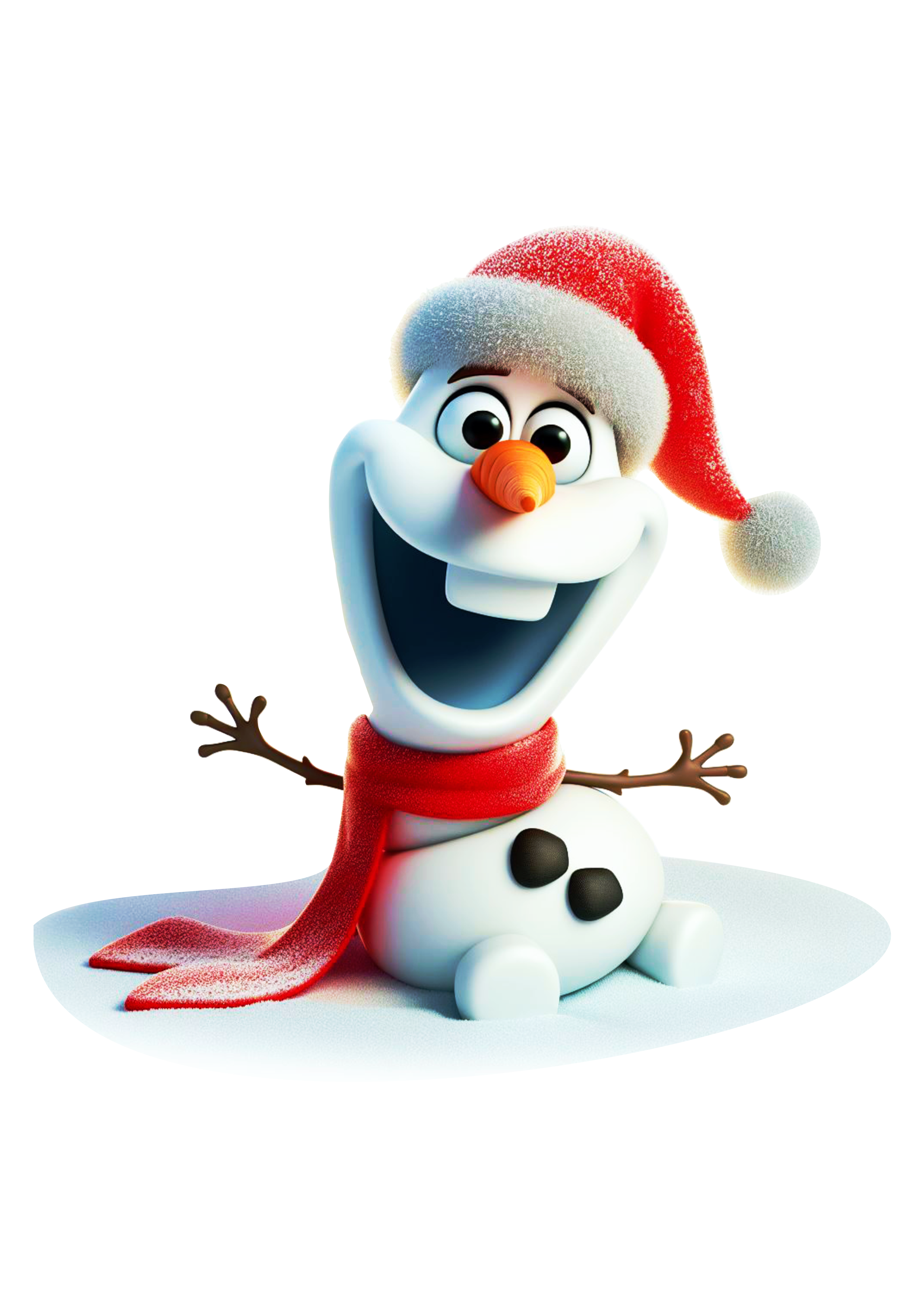 Frozen especial de natal Olaf desenho infantil de disney plus personagem fictício boneco de neve fundo transparente png