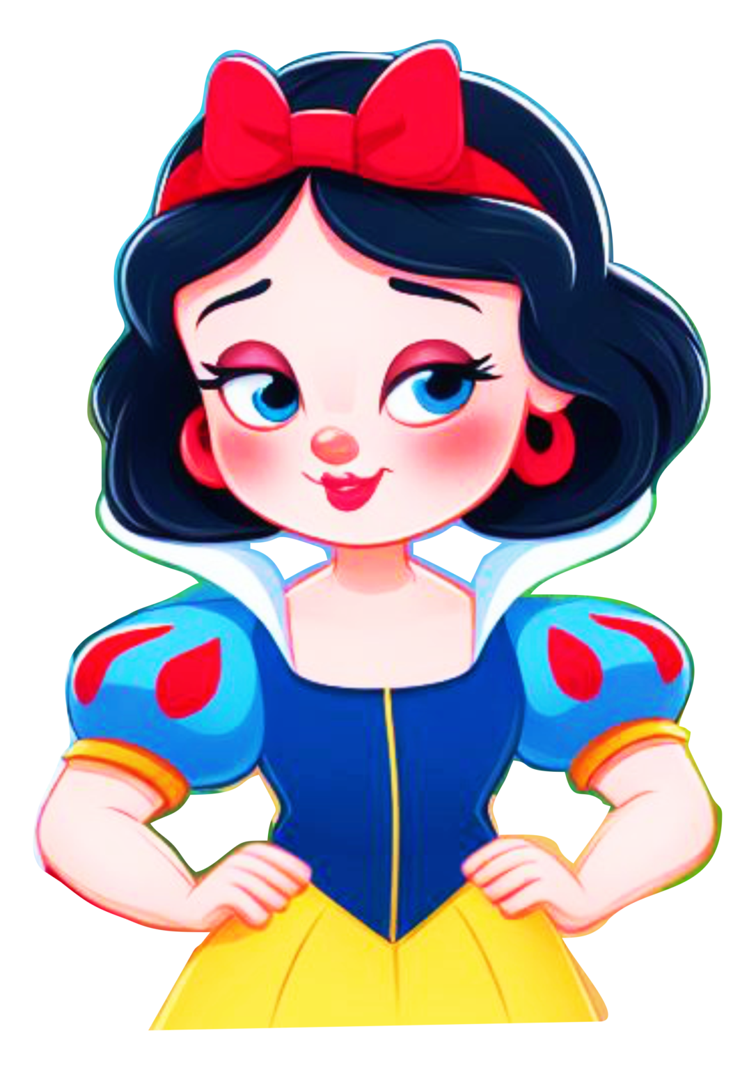 Branca de neve desenho infantil disney fundo transparente png