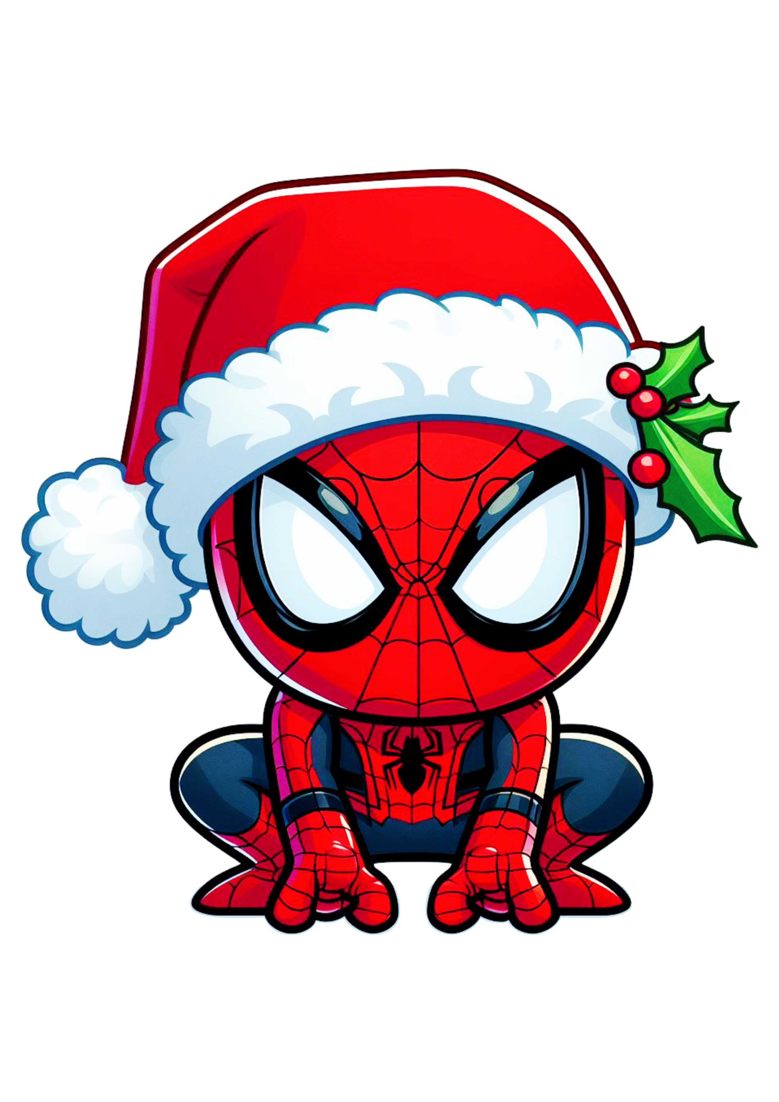 Homem aranha especial de natal Marvel ilustração fundo transparente png